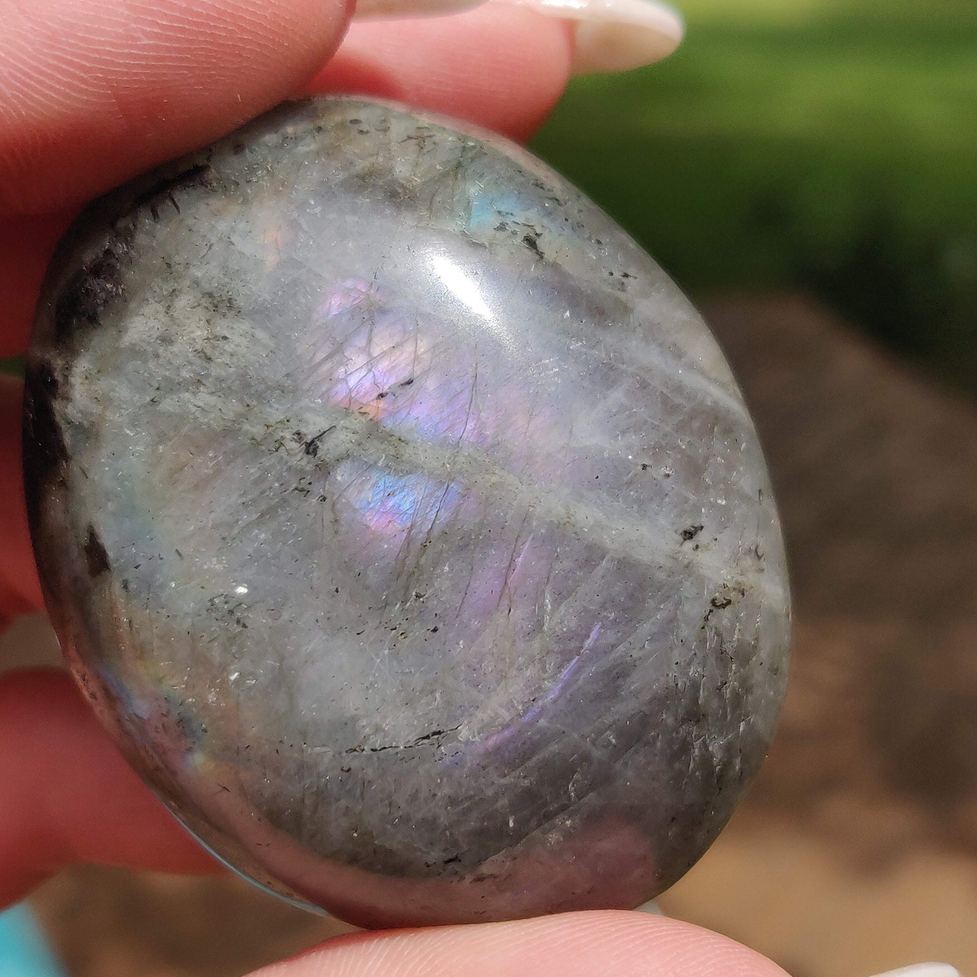 Labradorite Palm Stone (#307) - Simply Affinity