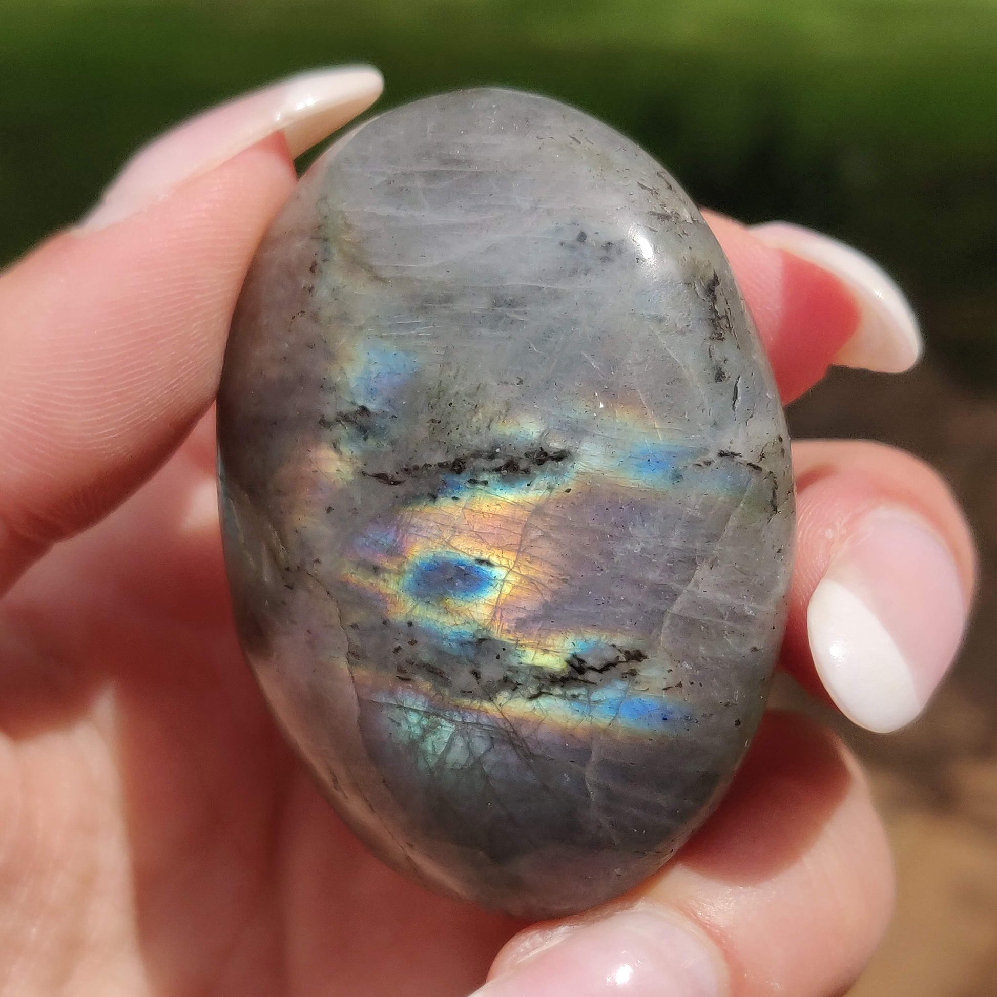 Labradorite Palm Stone (#307) - Simply Affinity