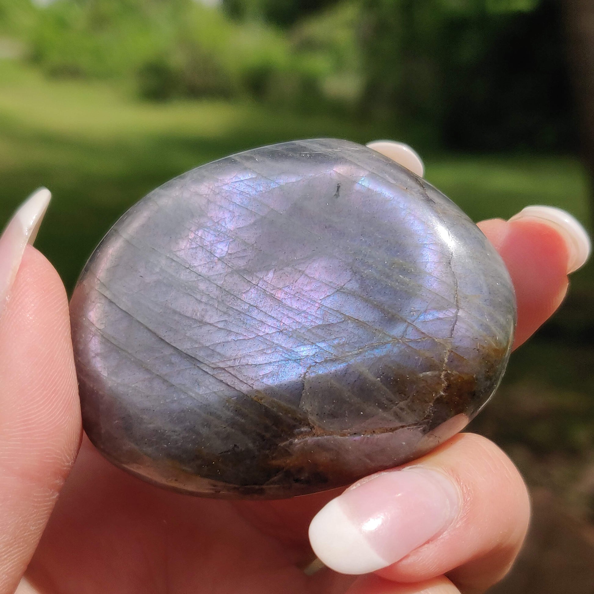 Labradorite Palm Stone (#308) - Simply Affinity