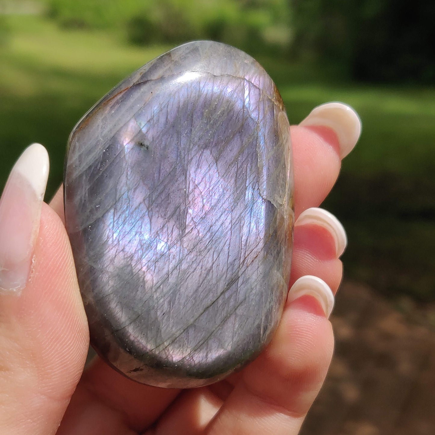 Labradorite Palm Stone (#308) - Simply Affinity
