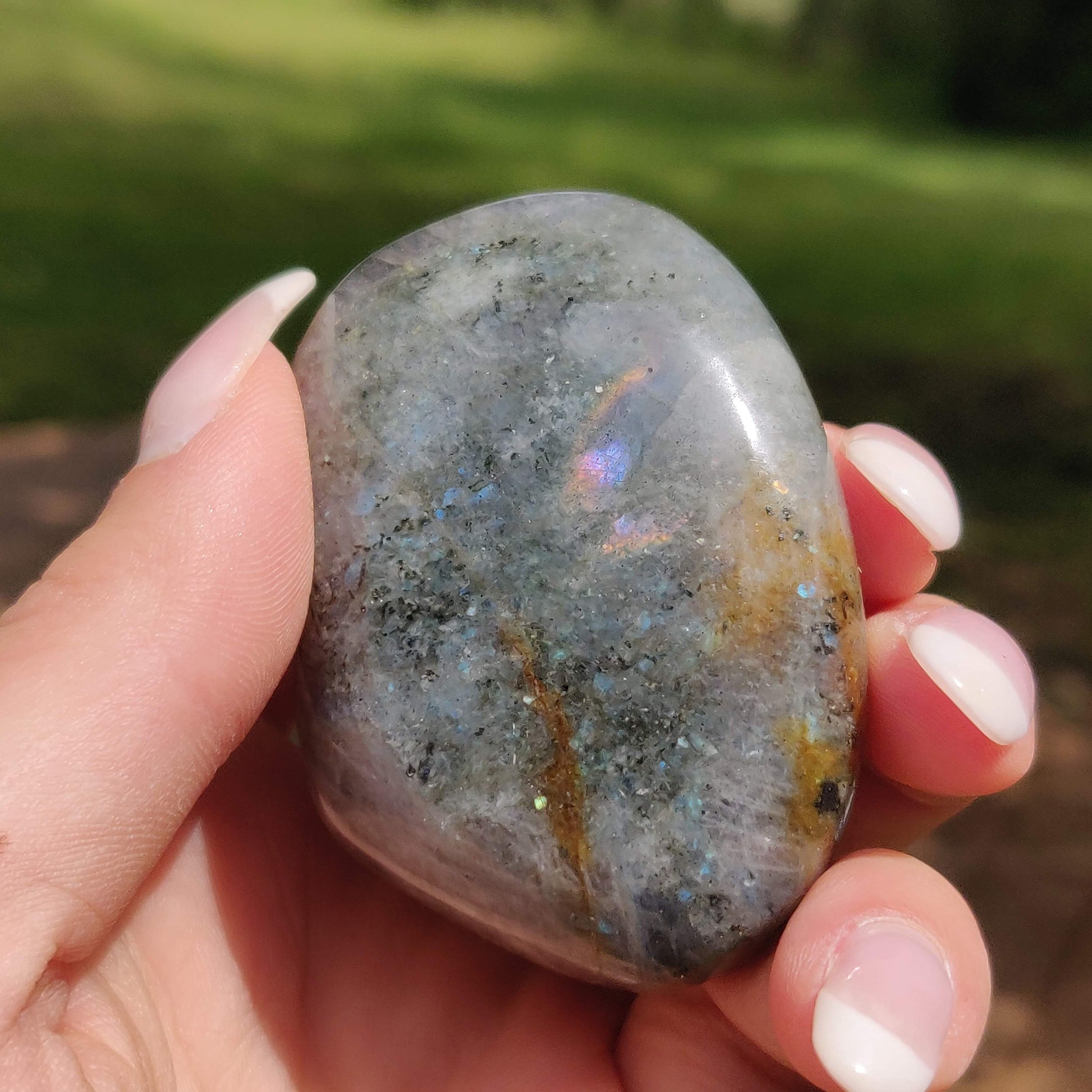 Labradorite Palm Stone (#308) - Simply Affinity