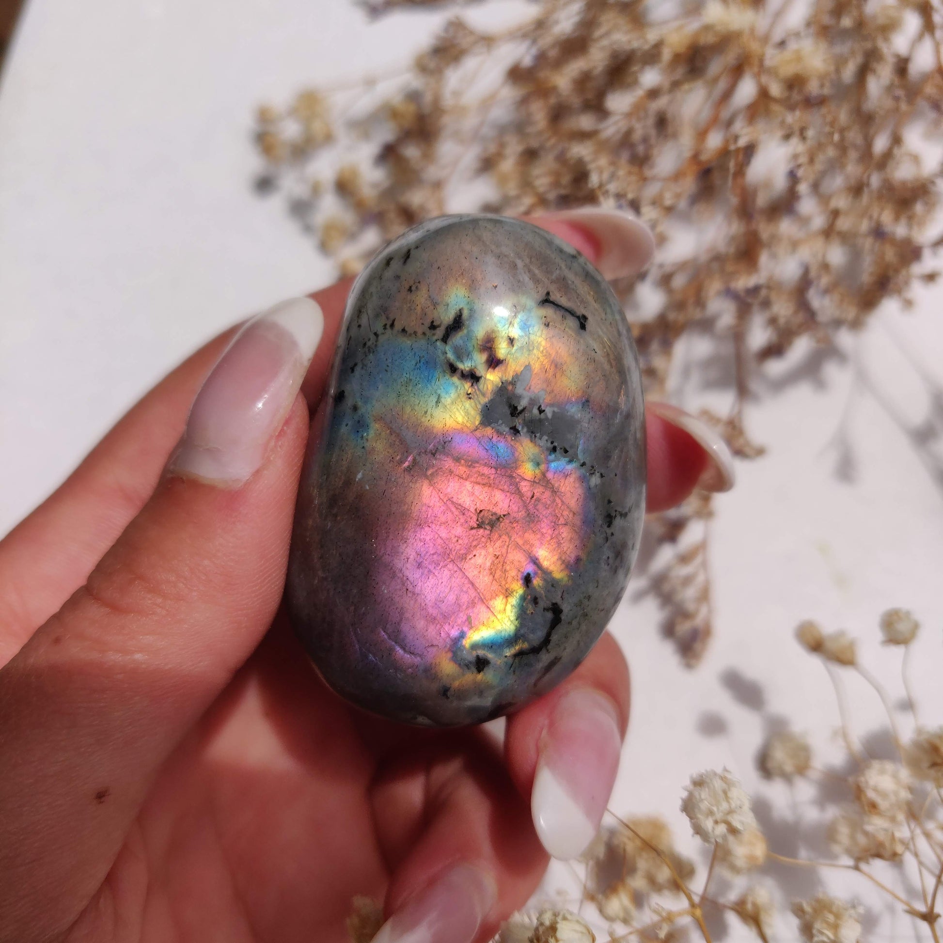 Labradorite Palm Stone (#313) - Simply Affinity