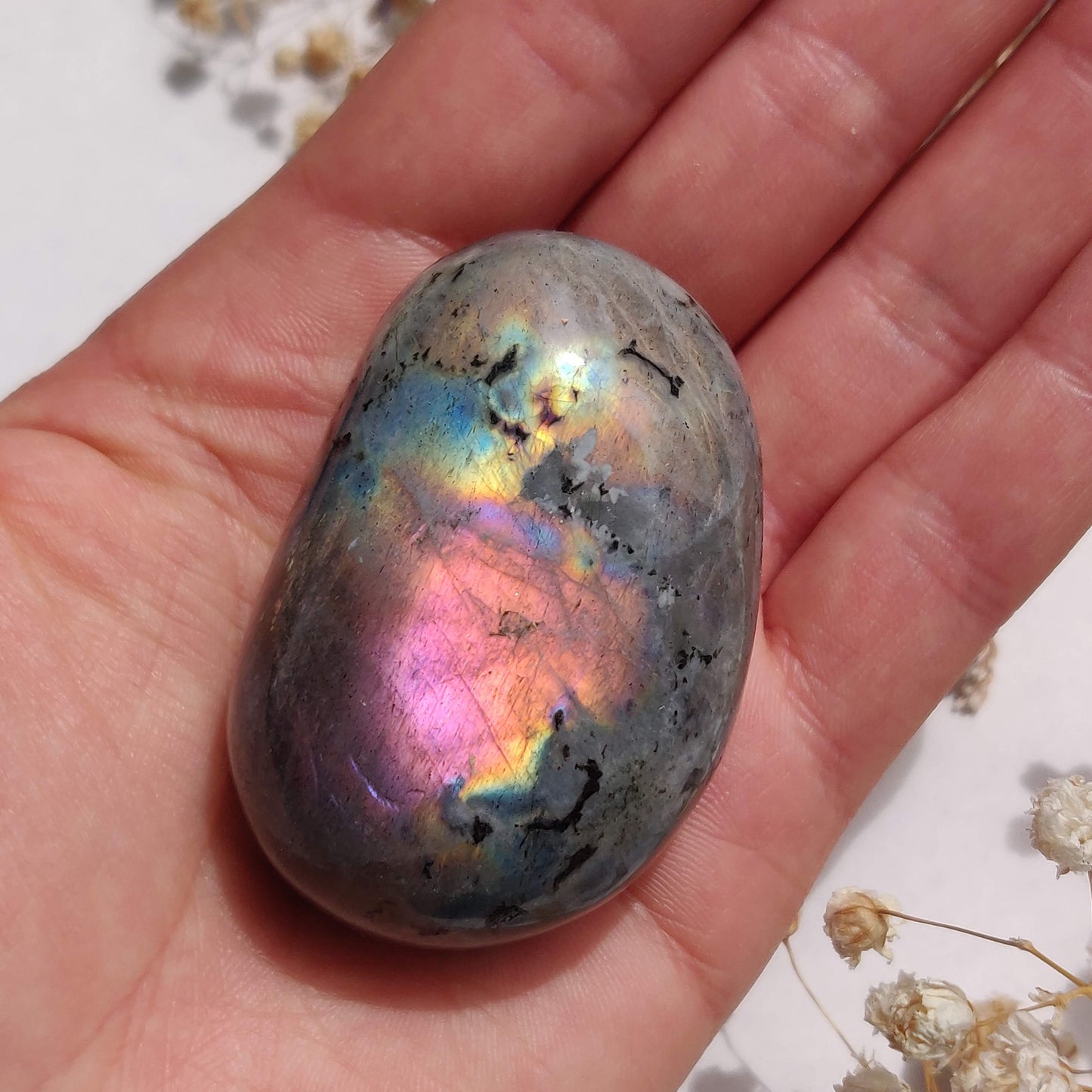 Labradorite Palm Stone (#313) - Simply Affinity