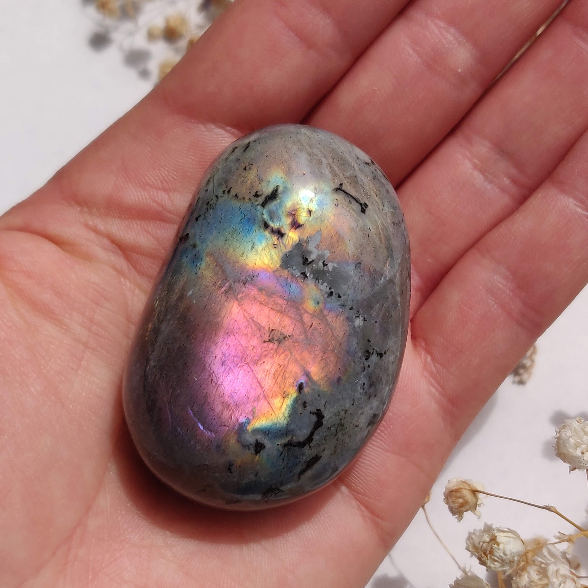 Labradorite Palm Stone (#313) - Simply Affinity