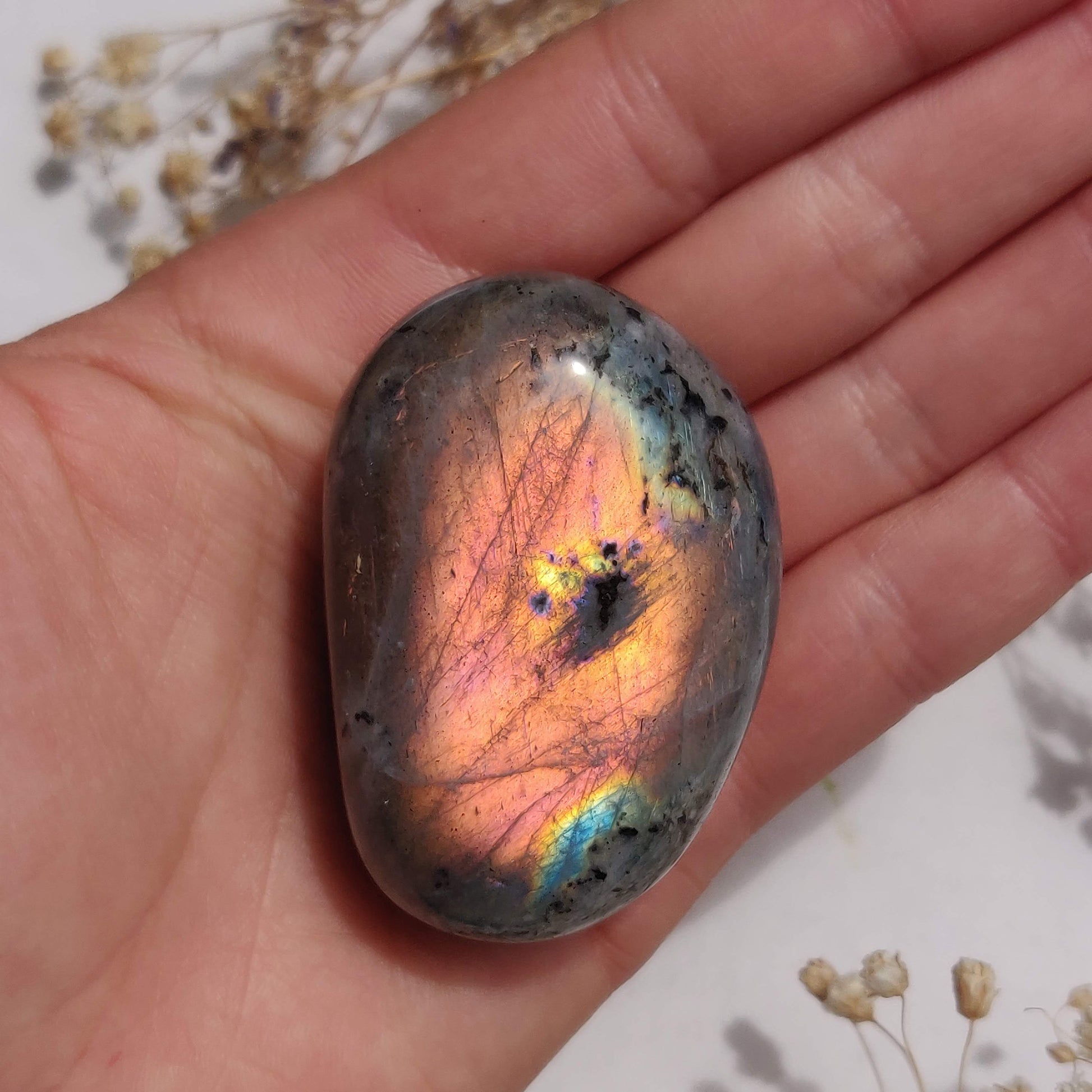 Labradorite Palm Stone (#313) - Simply Affinity