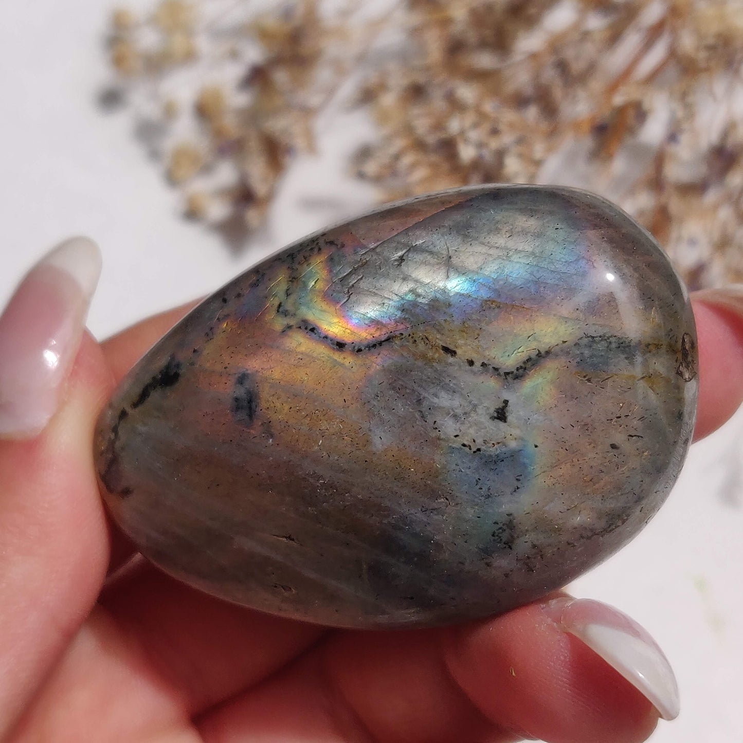 Labradorite Palm Stone (#314) - Simply Affinity