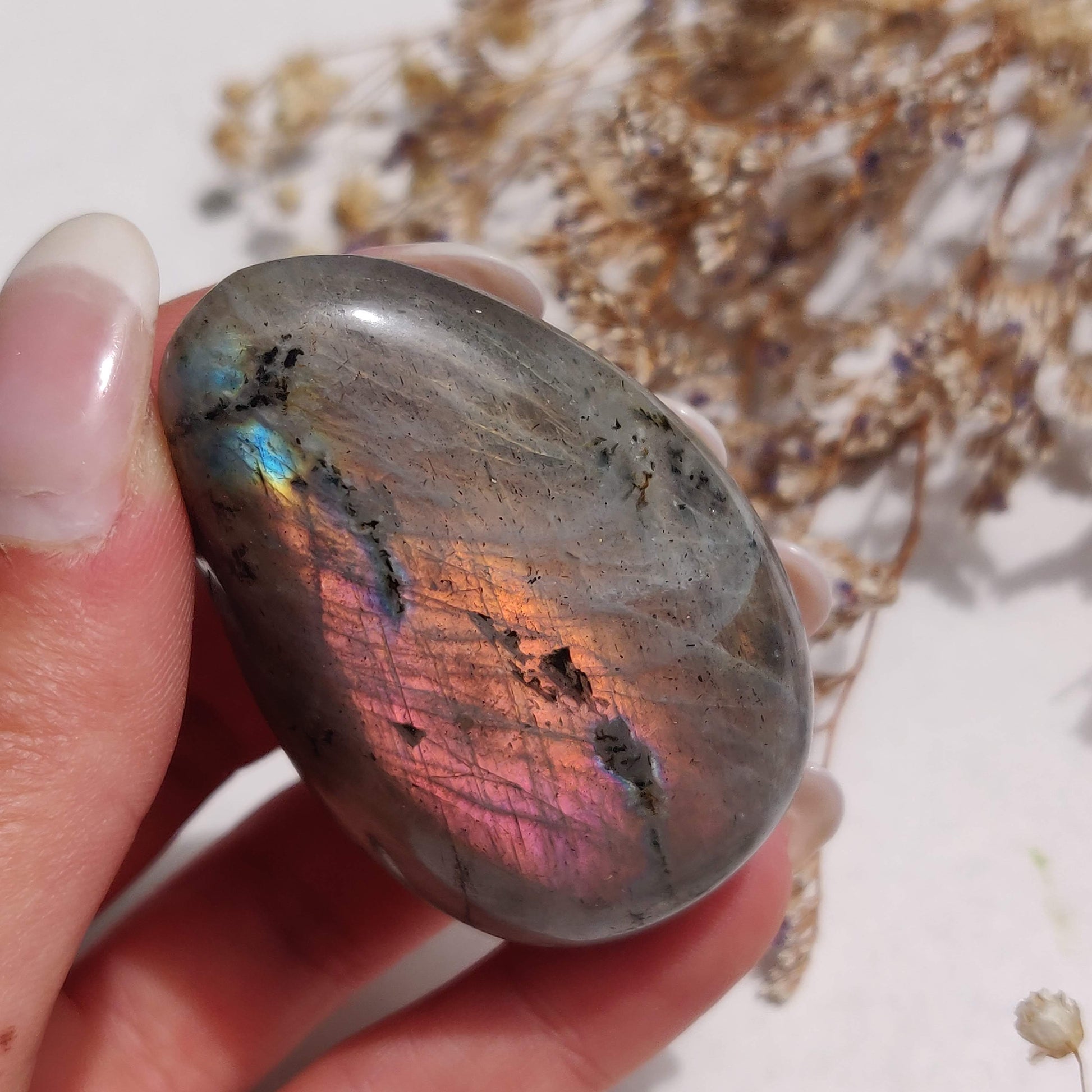 Labradorite Palm Stone (#314) - Simply Affinity