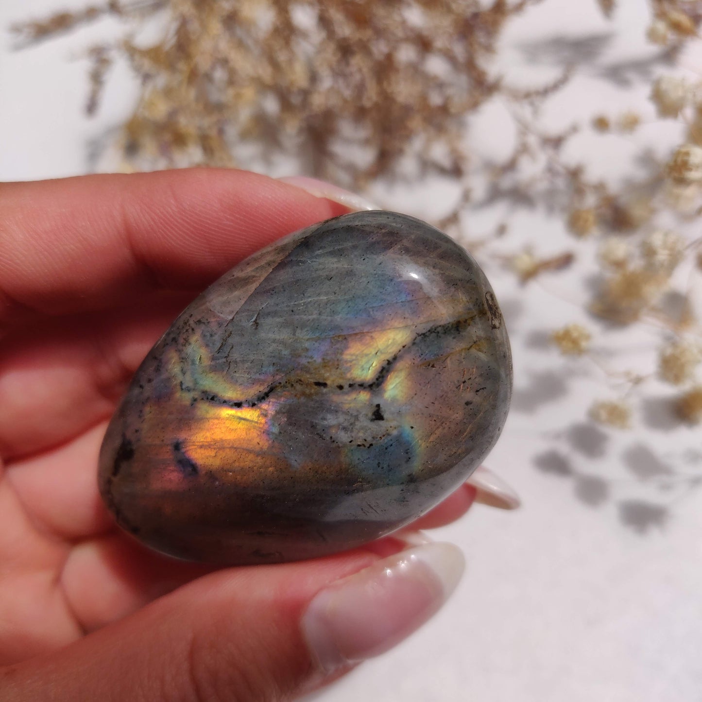 Labradorite Palm Stone (#314) - Simply Affinity