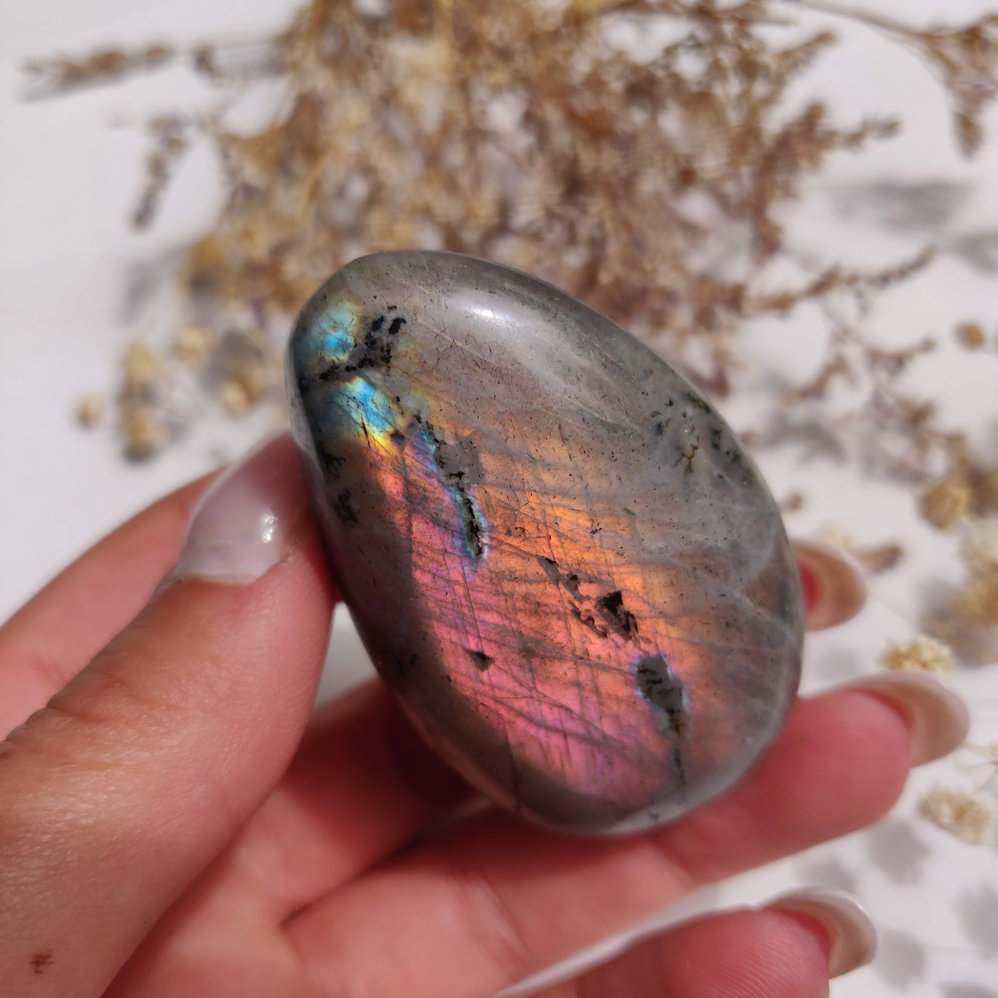 Labradorite Palm Stone (#314) - Simply Affinity