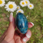 Blue Apatite Palm Stone (#15) - Simply Affinity