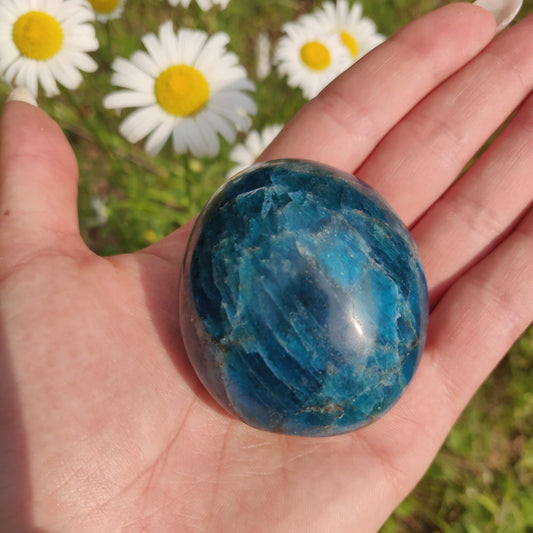 Blue Apatite Palm Stone (#15) - Simply Affinity