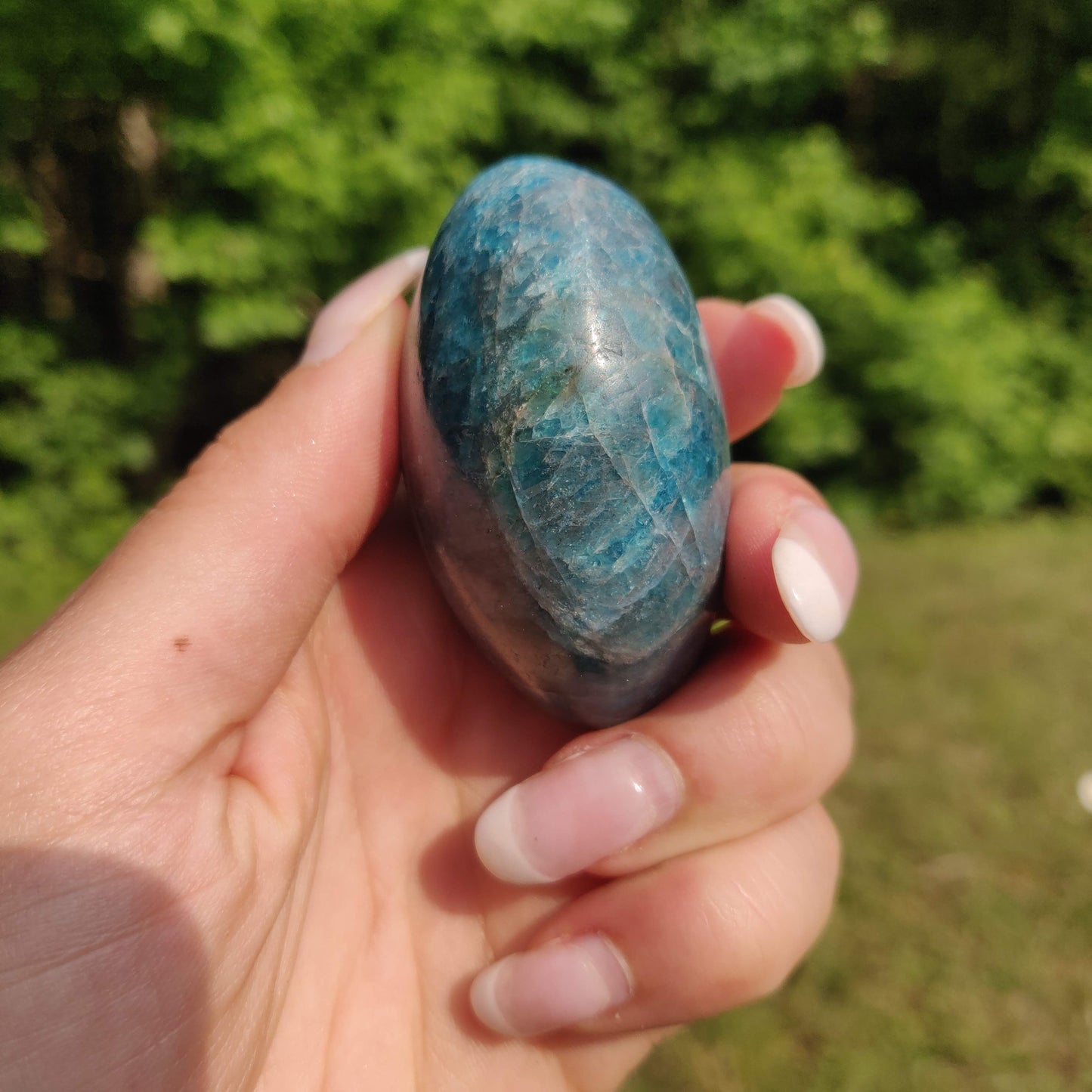 Blue Apatite Palm Stone (#16) - Simply Affinity