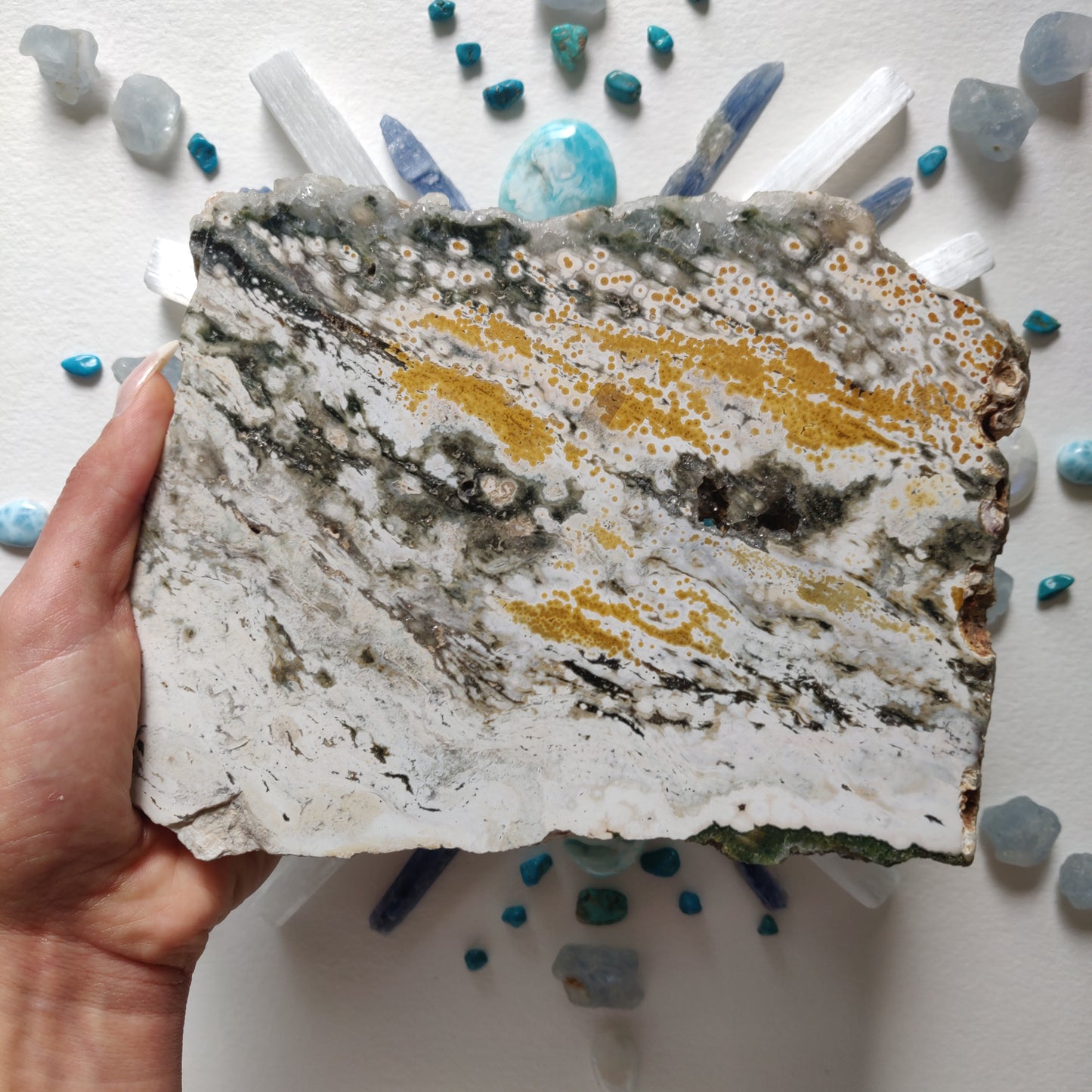 Large Ocean Jasper Druzy Slab (#A6)