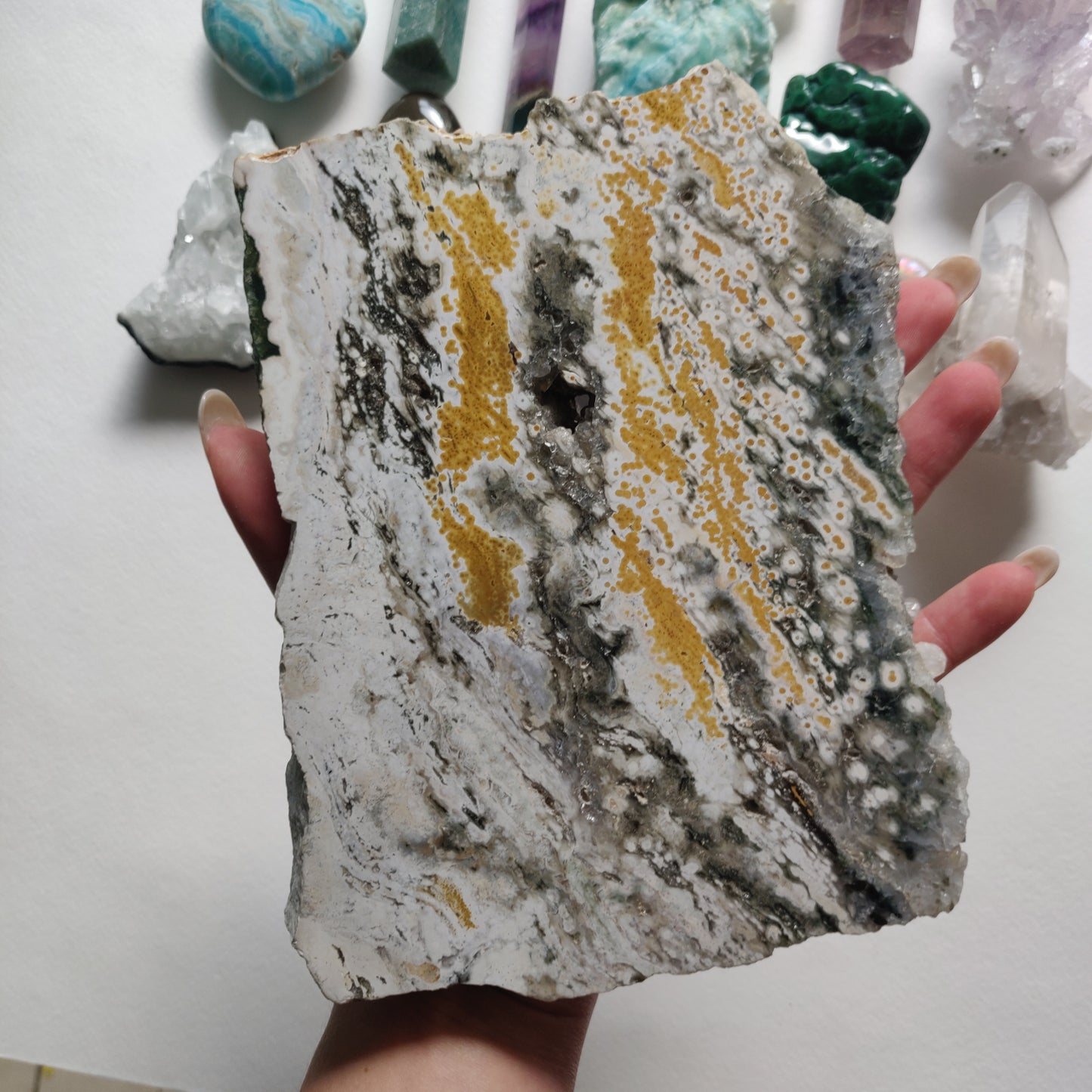 Large Ocean Jasper Druzy Slab (#A6)