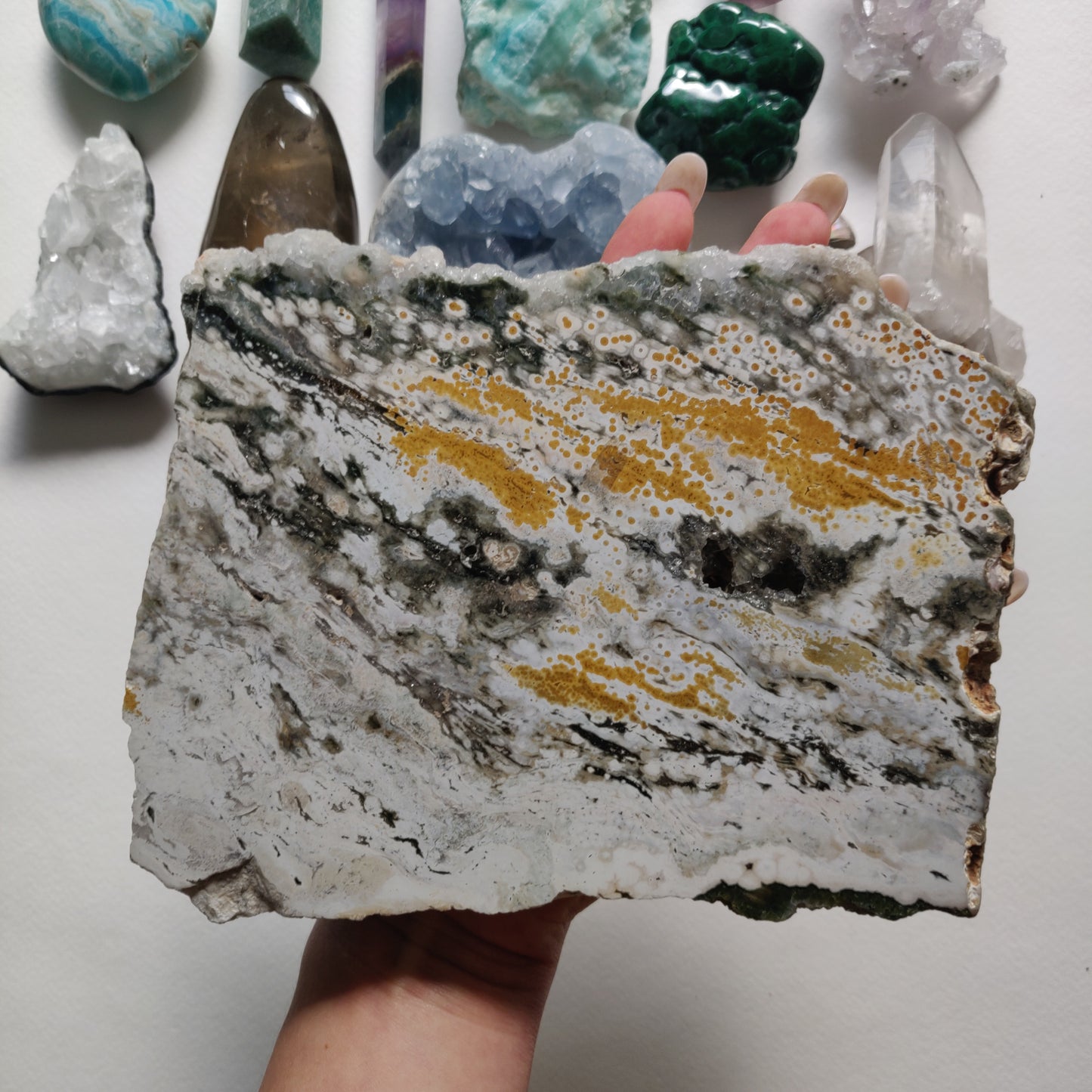 Large Ocean Jasper Druzy Slab (#A6)
