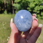 Blue Calcite Palm Stone (#9) - Simply Affinity