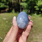 Blue Calcite Palm Stone (#9) - Simply Affinity