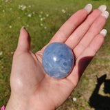 Blue Calcite Palm Stone (#9) - Simply Affinity