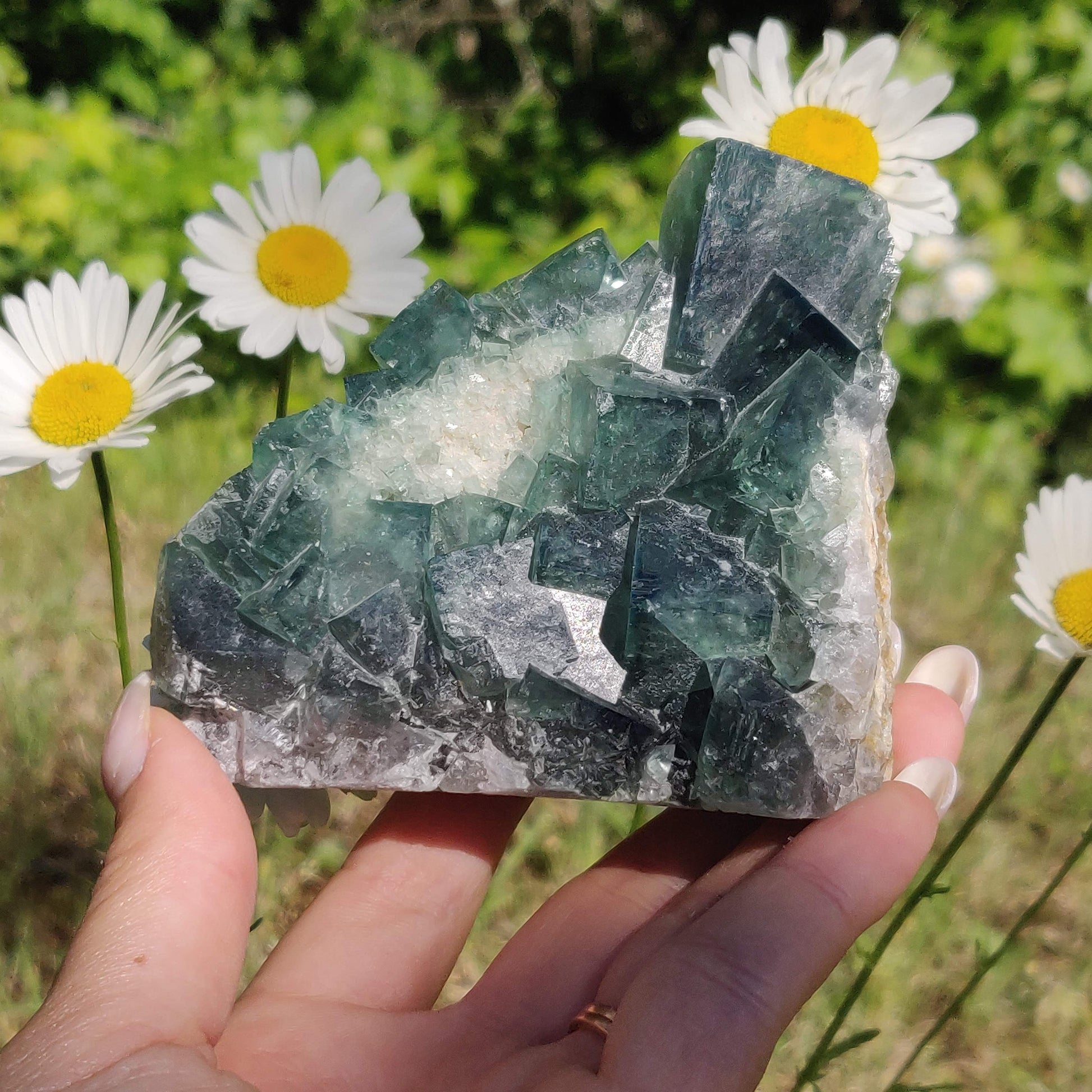 Raw Cubic Fluorite Cluster (#1) - Simply Affinity
