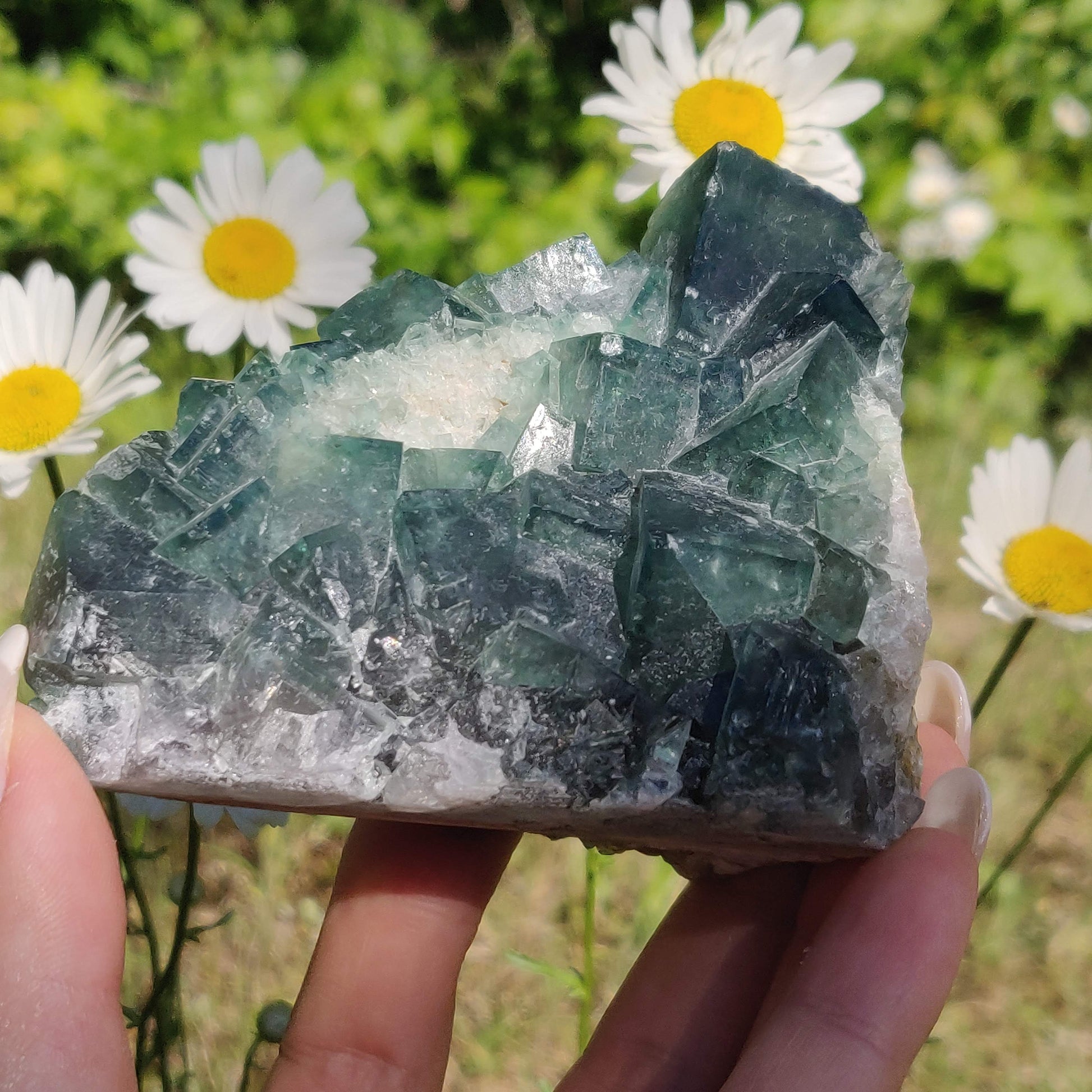 Raw Cubic Fluorite Cluster (#1) - Simply Affinity