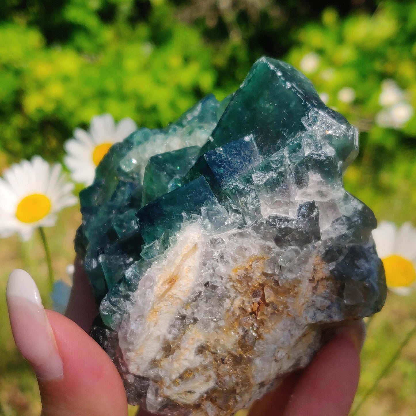 Raw Cubic Fluorite Cluster (#1) - Simply Affinity