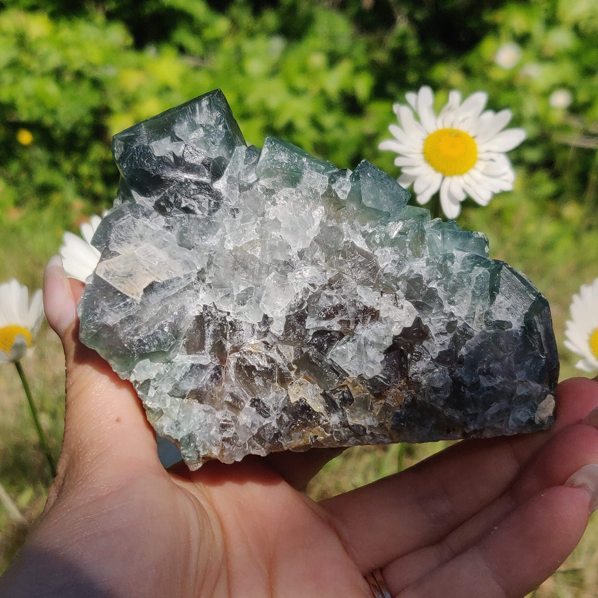 Raw Cubic Fluorite Cluster (#1) - Simply Affinity