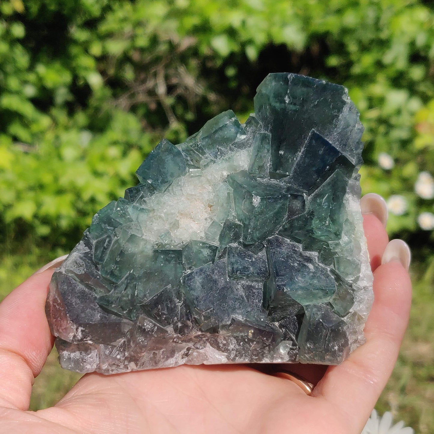 Raw Cubic Fluorite Cluster (#1) - Simply Affinity