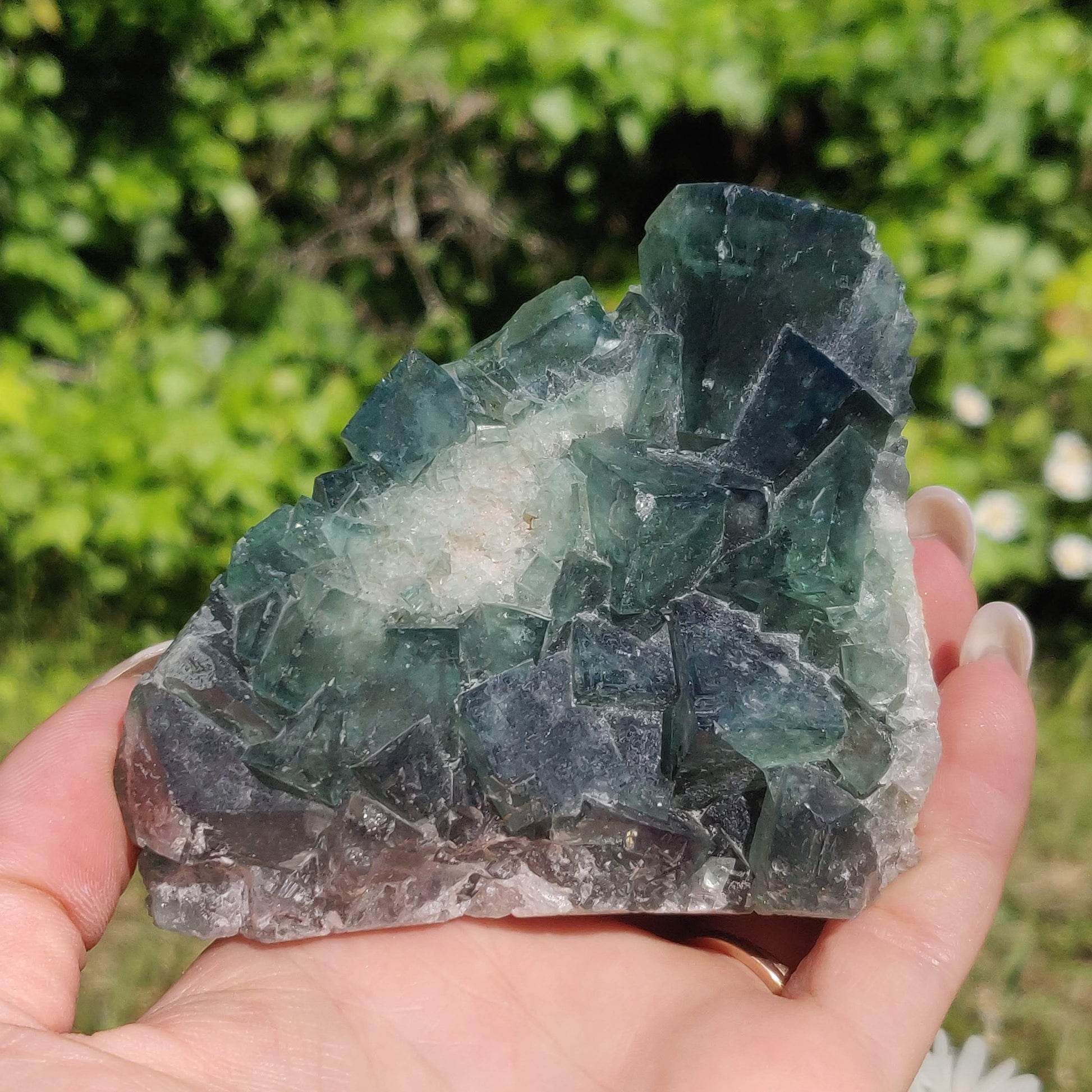Raw Cubic Fluorite Cluster (#1) - Simply Affinity