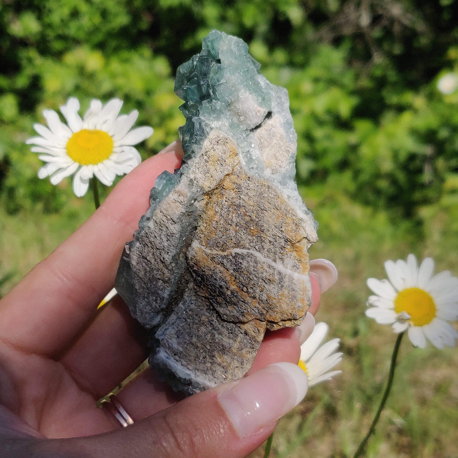 Raw Cubic Fluorite Cluster (#7) - Simply Affinity