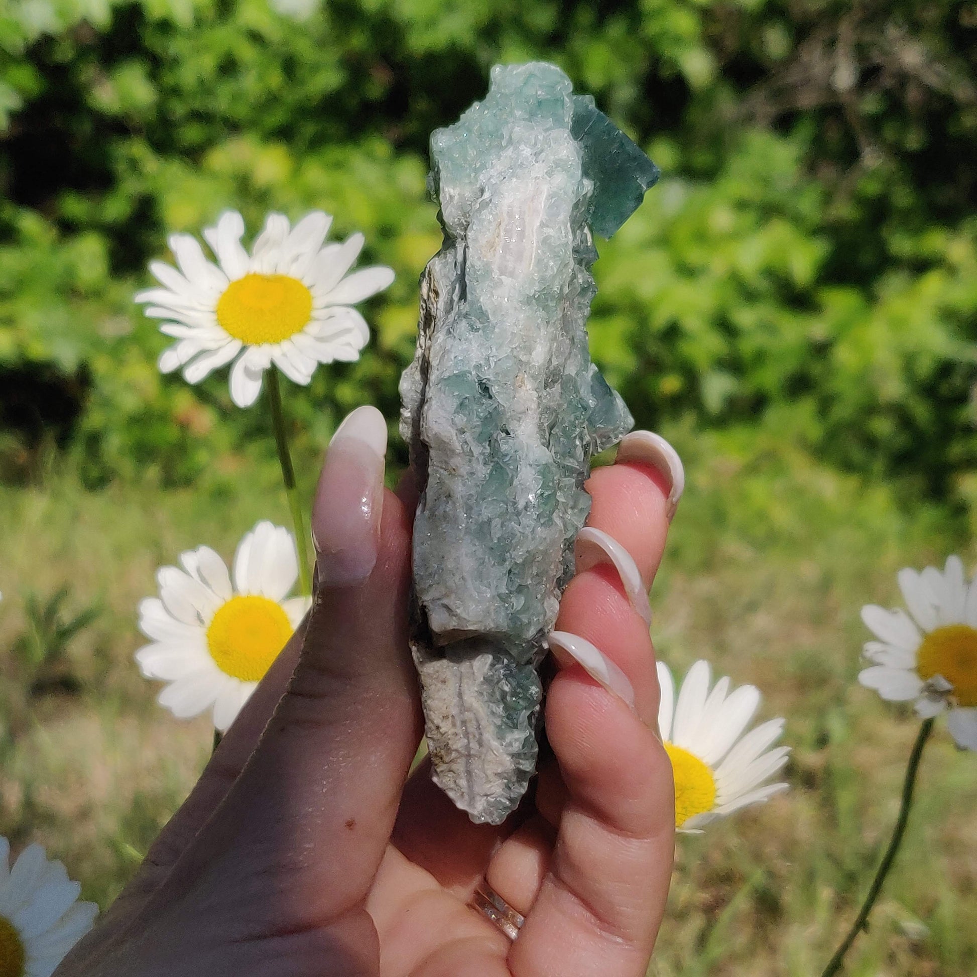 Raw Cubic Fluorite Cluster (#7) - Simply Affinity