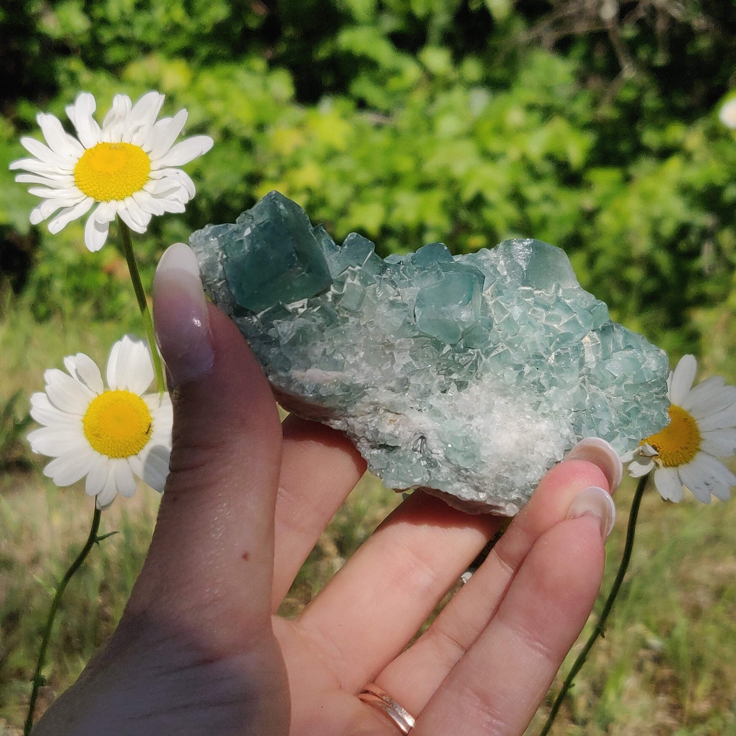 Raw Cubic Fluorite Cluster (#7) - Simply Affinity