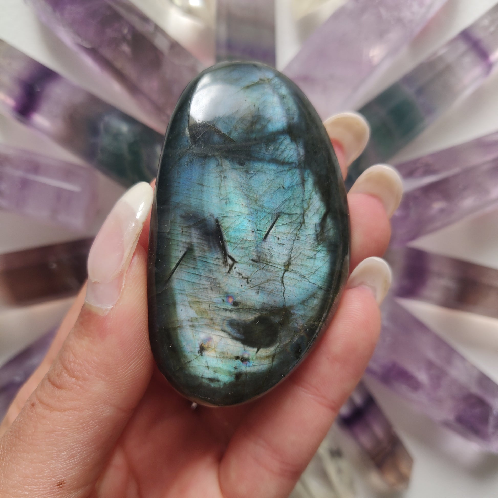 Labradorite Palm Stone (#27) - Simply Affinity