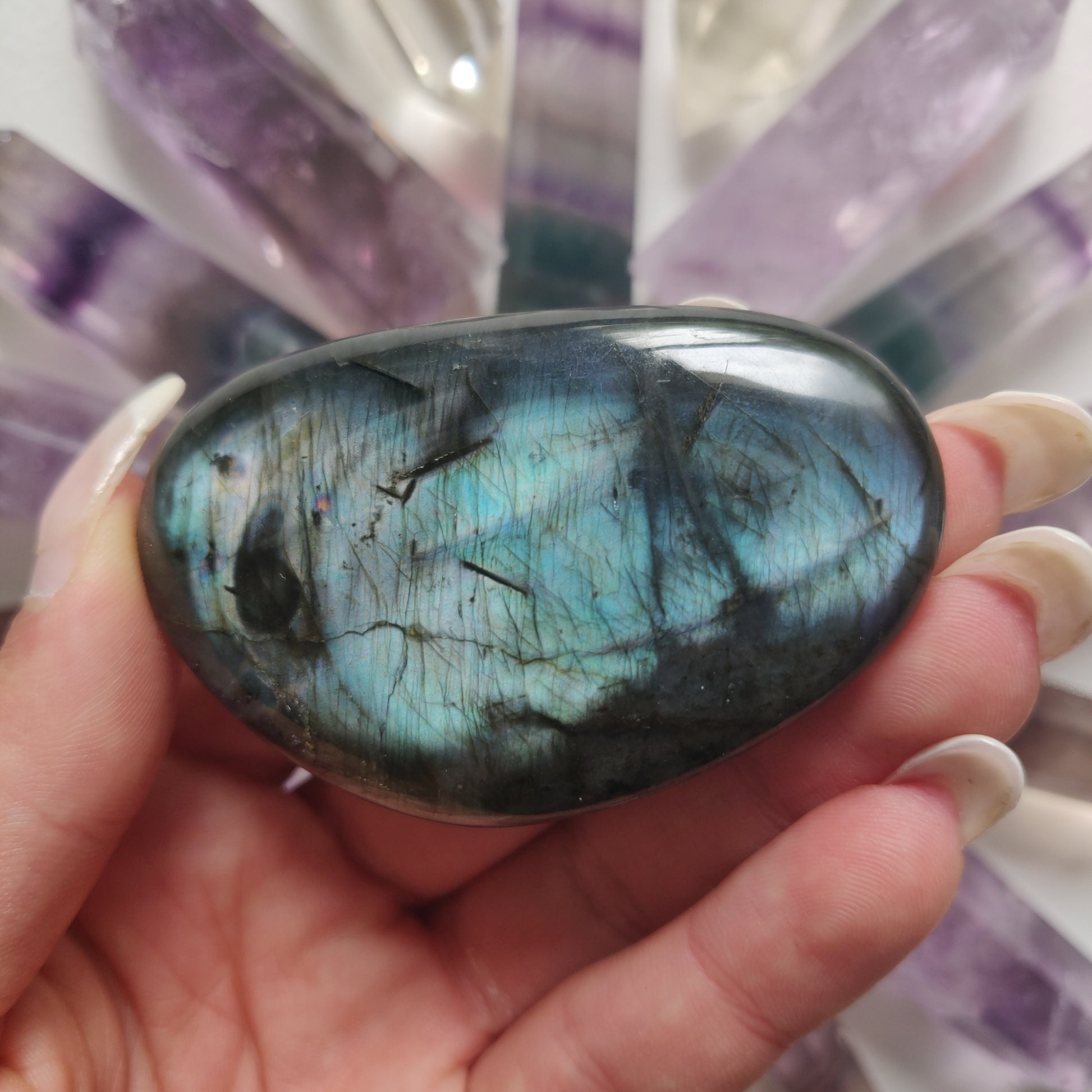 Labradorite Palm Stone (#27) - Simply Affinity