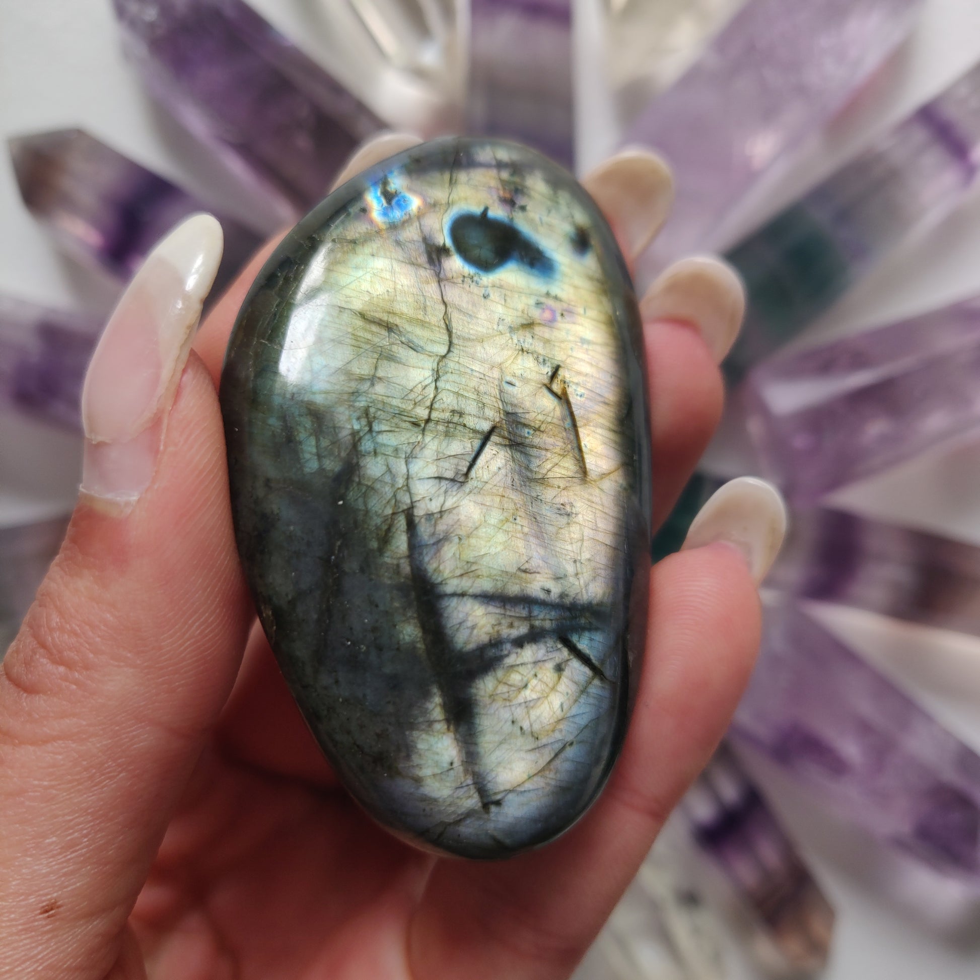 Labradorite Palm Stone (#27) - Simply Affinity