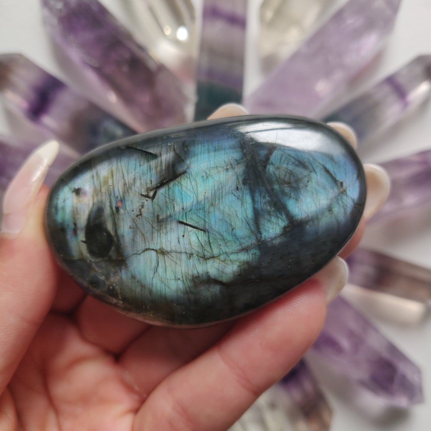 Labradorite Palm Stone (#27) - Simply Affinity