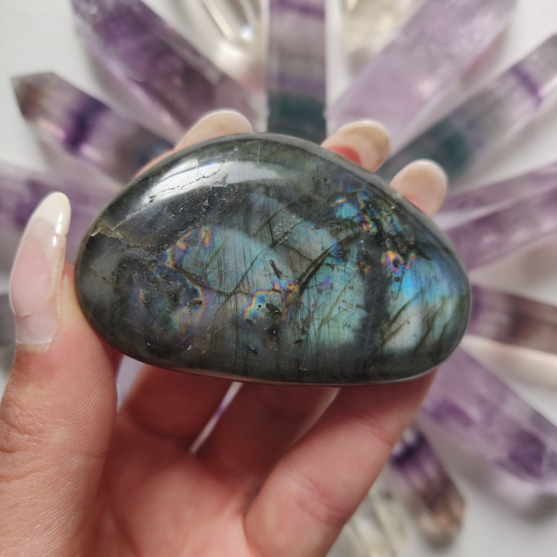 Labradorite Palm Stone (#27) - Simply Affinity
