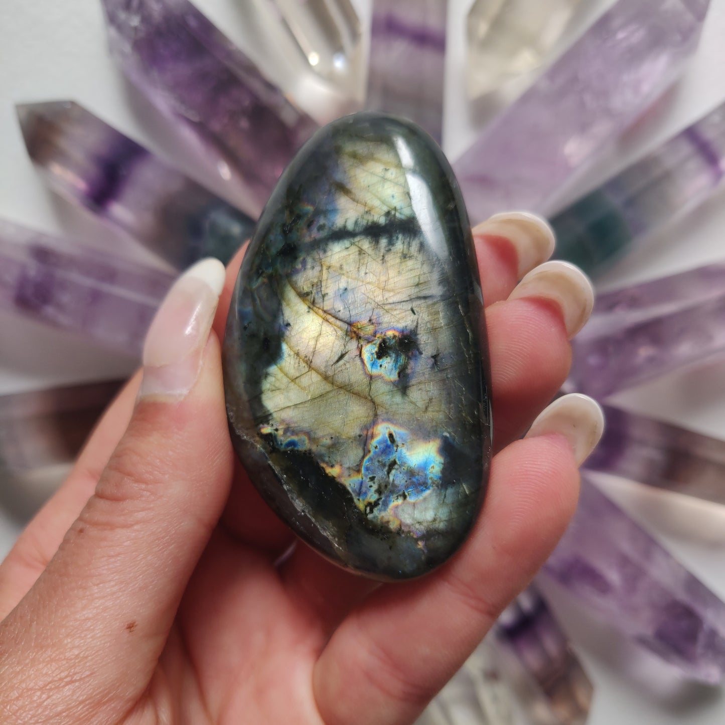 Labradorite Palm Stone (#27) - Simply Affinity