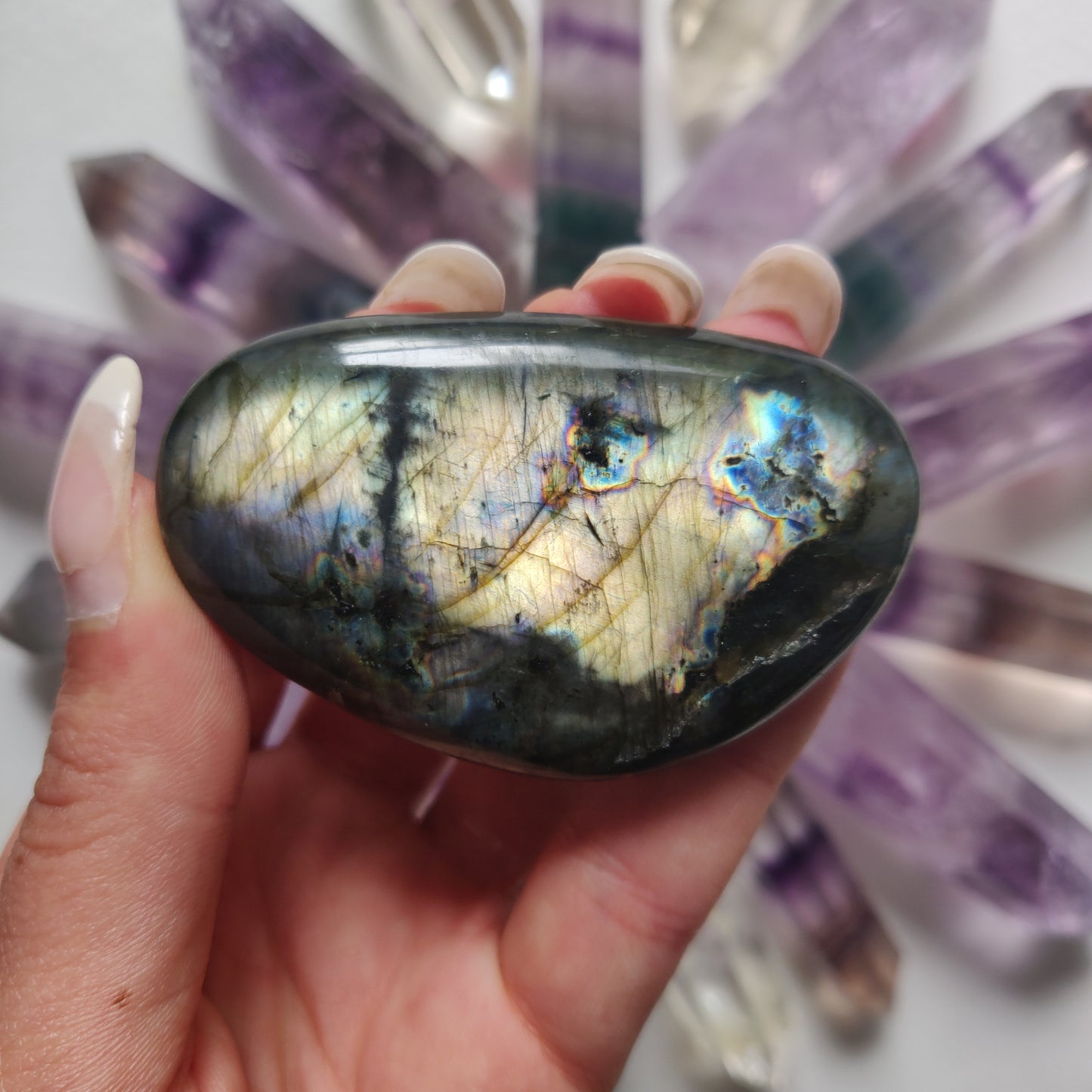 Labradorite Palm Stone (#27) - Simply Affinity