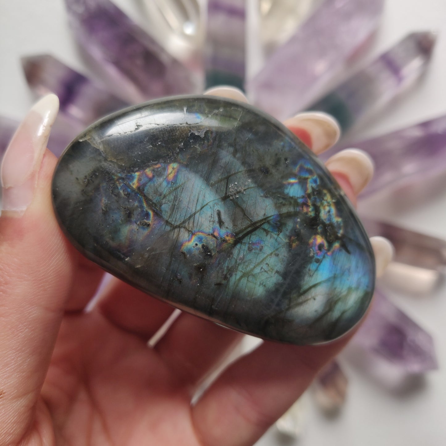 Labradorite Palm Stone (#27) - Simply Affinity