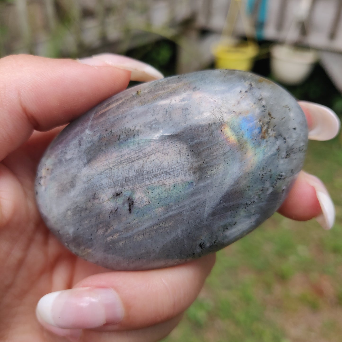 Labradorite Palm Stone (#317) - Simply Affinity