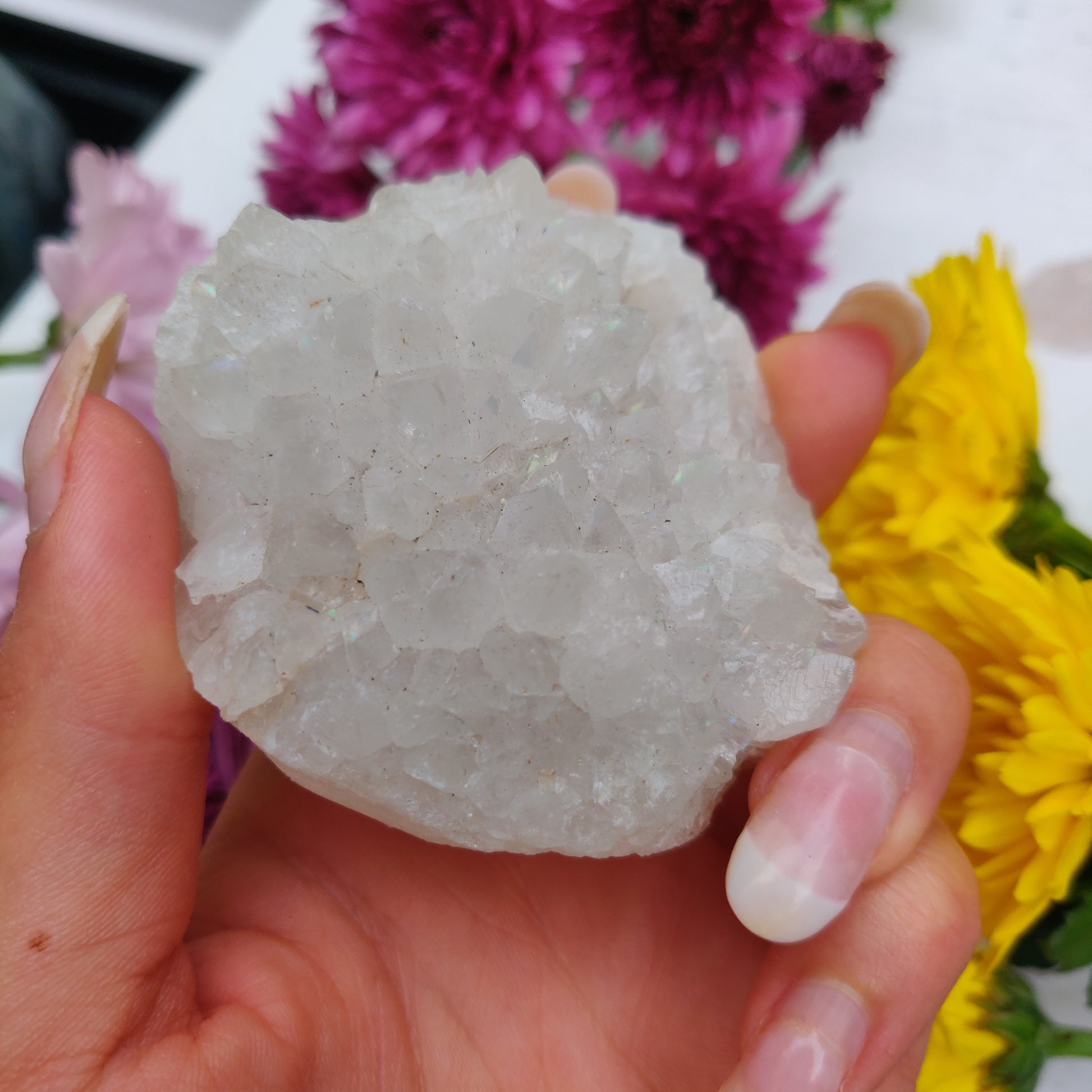 Anandalite Cluster, Natural Aurora Quartz Cluster (#2) - Simply Affinity