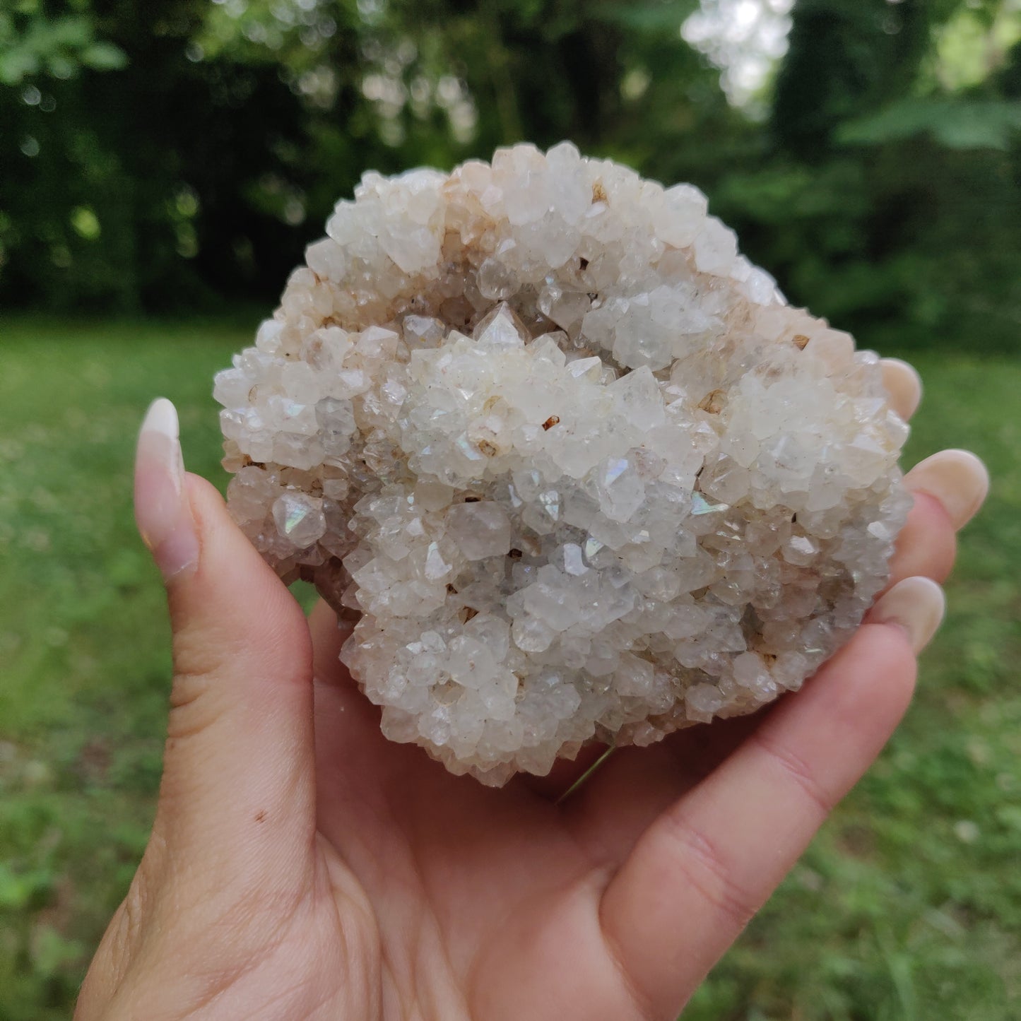Anandalite Cluster, Natural Aurora Quartz Cluster (#6) - Simply Affinity
