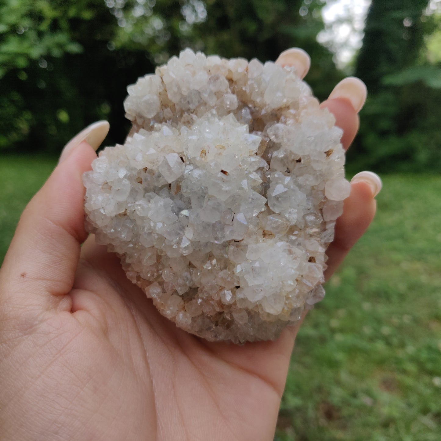 Anandalite Cluster, Natural Aurora Quartz Cluster (#6) - Simply Affinity