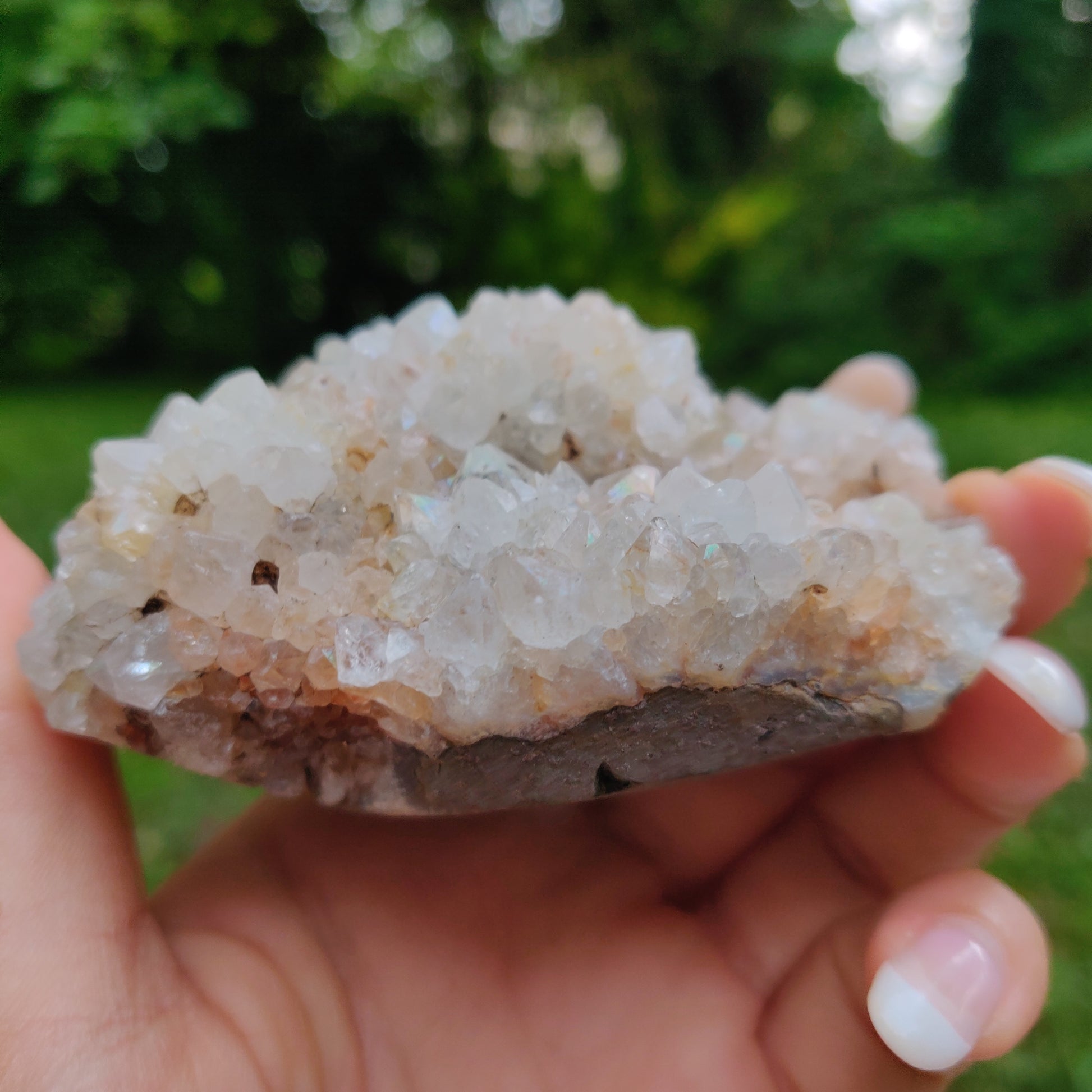 Anandalite Cluster, Natural Aurora Quartz Cluster (#6) - Simply Affinity