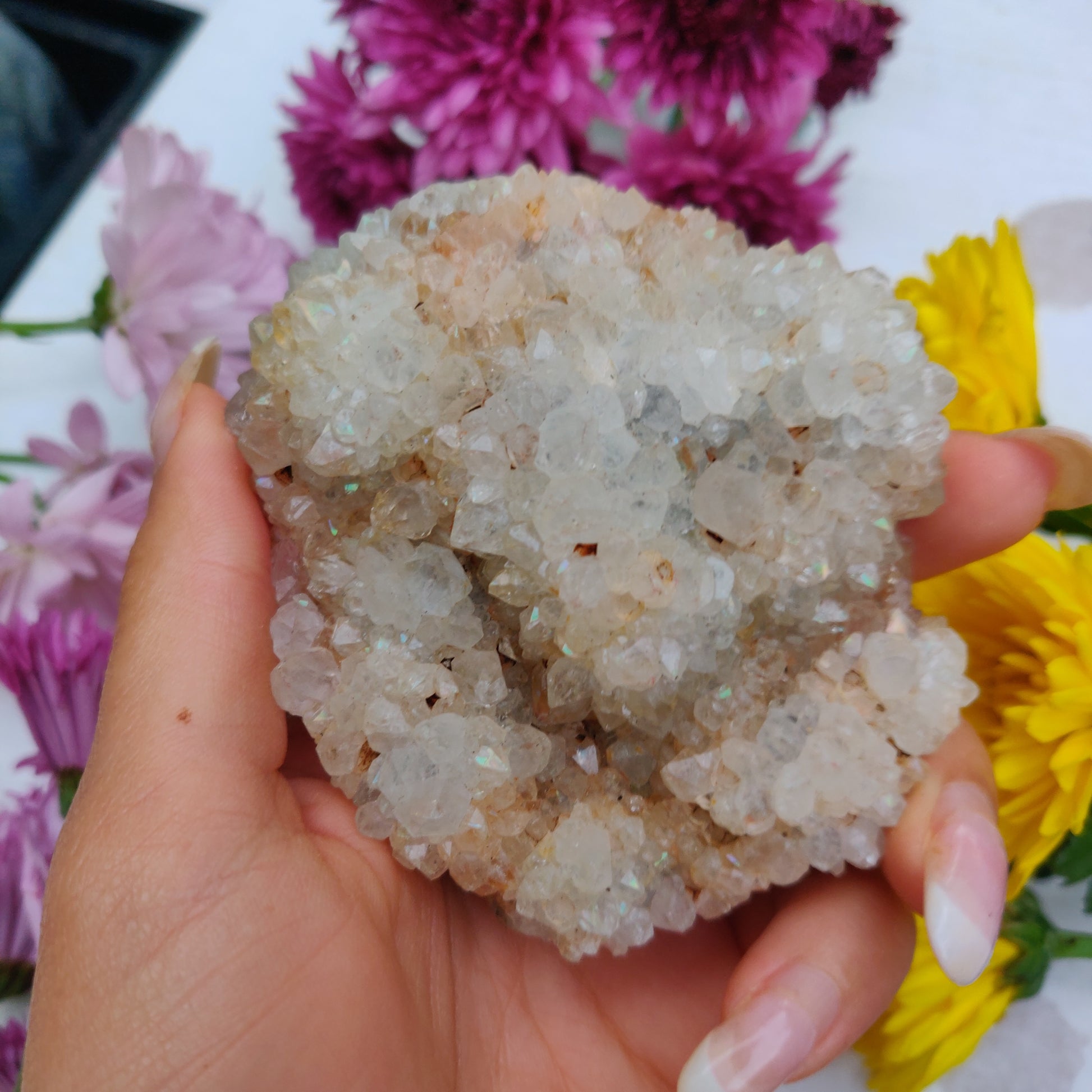 Anandalite Cluster, Natural Aurora Quartz Cluster (#6) - Simply Affinity