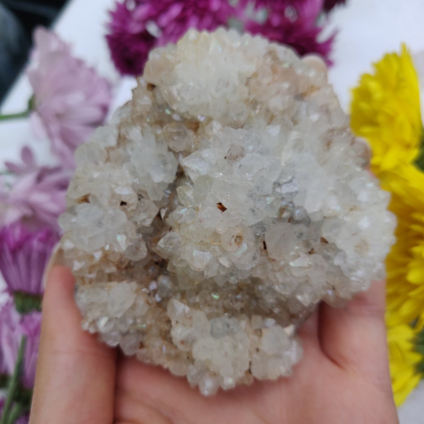 Anandalite Cluster, Natural Aurora Quartz Cluster (#6) - Simply Affinity