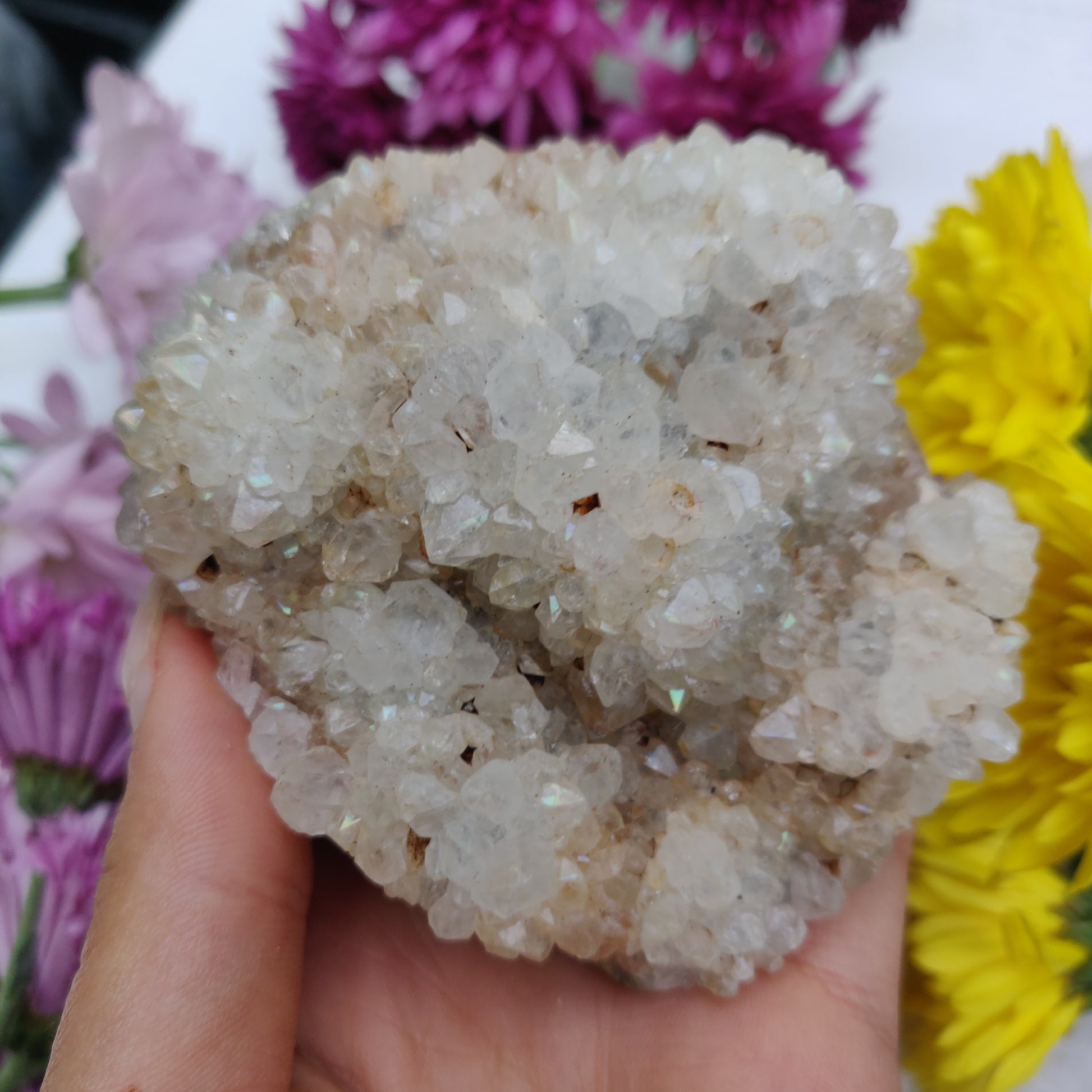 Anandalite Cluster, Natural Aurora Quartz Cluster (#6) - Simply Affinity