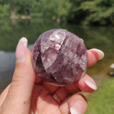 RARE Purple Anhydrite Palm Stone (#1) - Simply Affinity