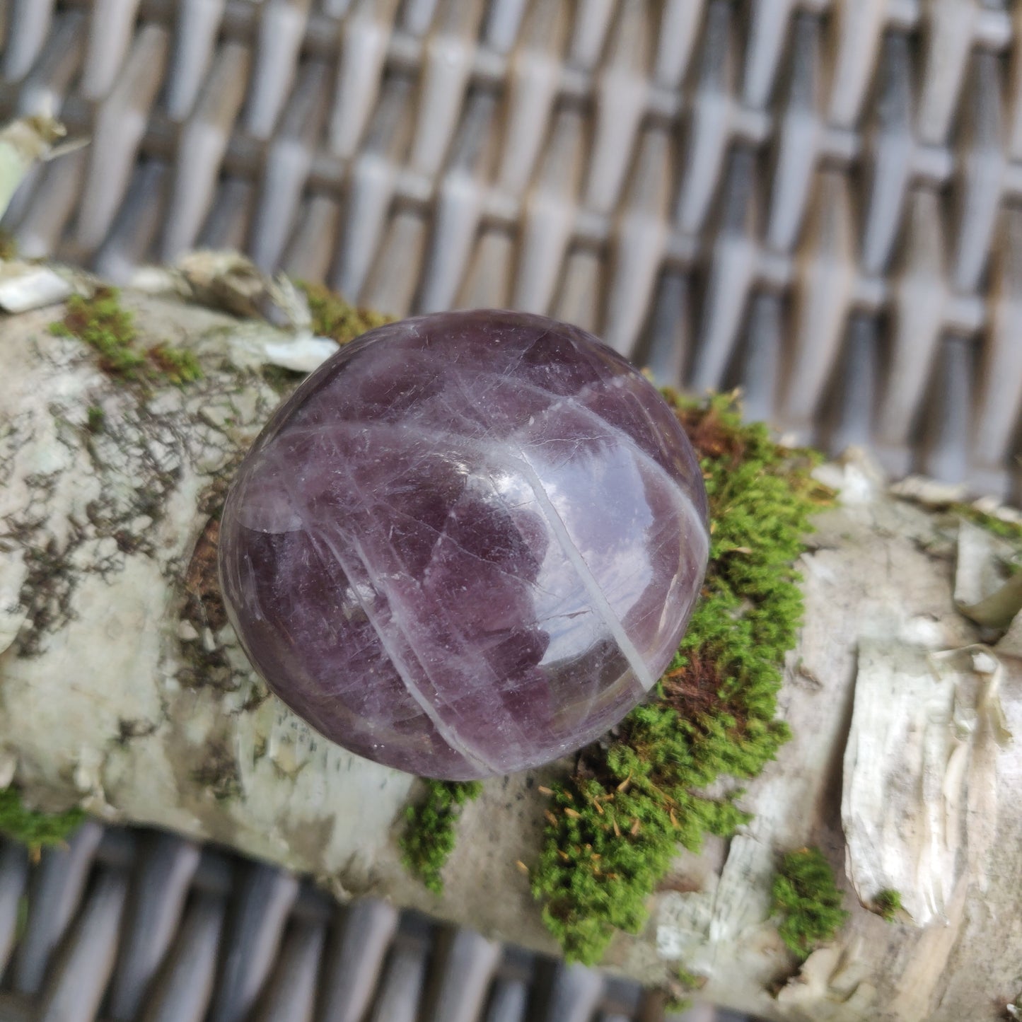 RARE Purple Anhydrite Palm Stone (#2) - Simply Affinity