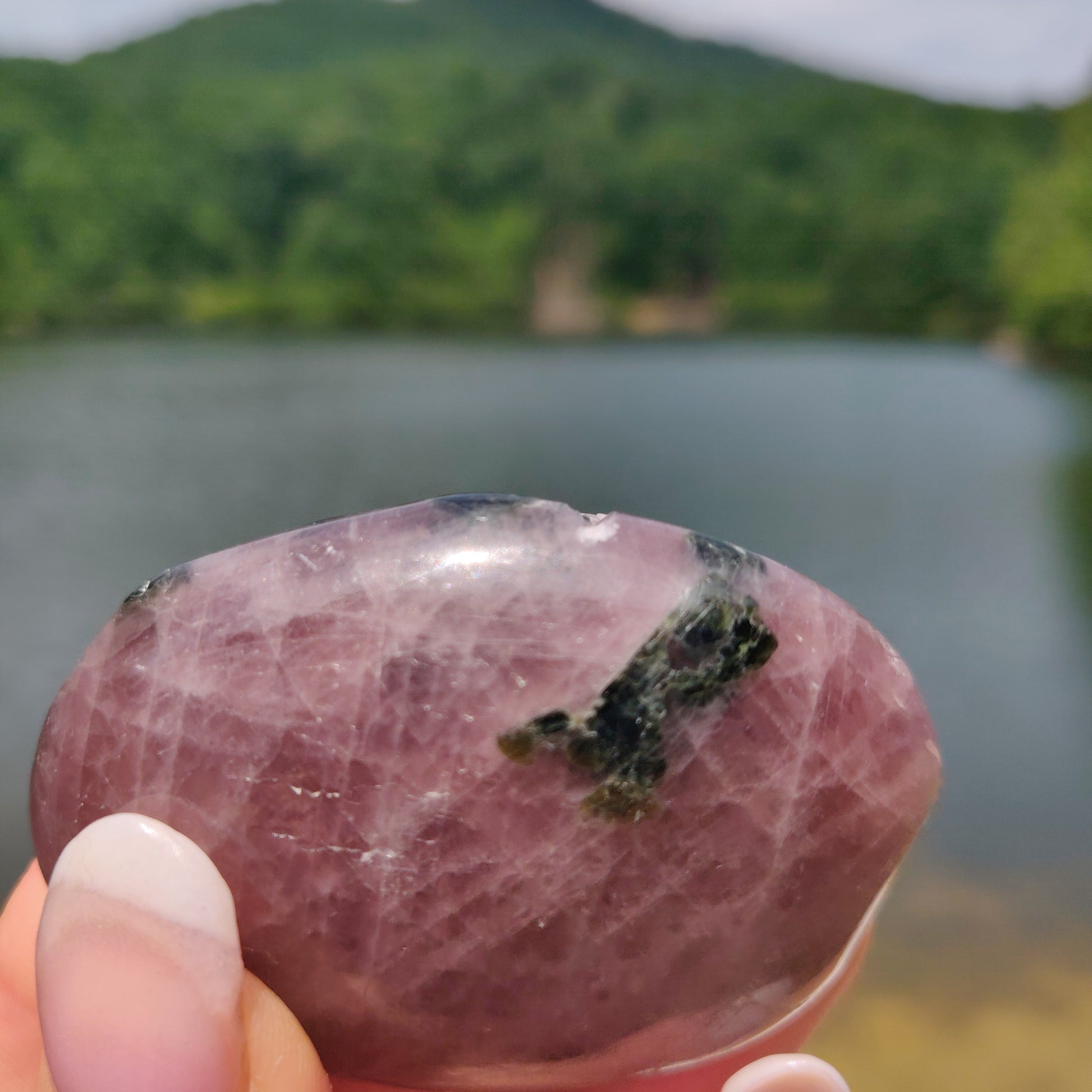 RARE Purple Anhydrite Palm Stone (#9) - Simply Affinity